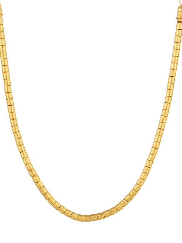 قلادة Vertigo من الذهب الأصفر عيار 24 قيراطًا والذهب الأصفر عيار 22 قيراطًا والمرصّع بالألماس عيار 0.14 TCW