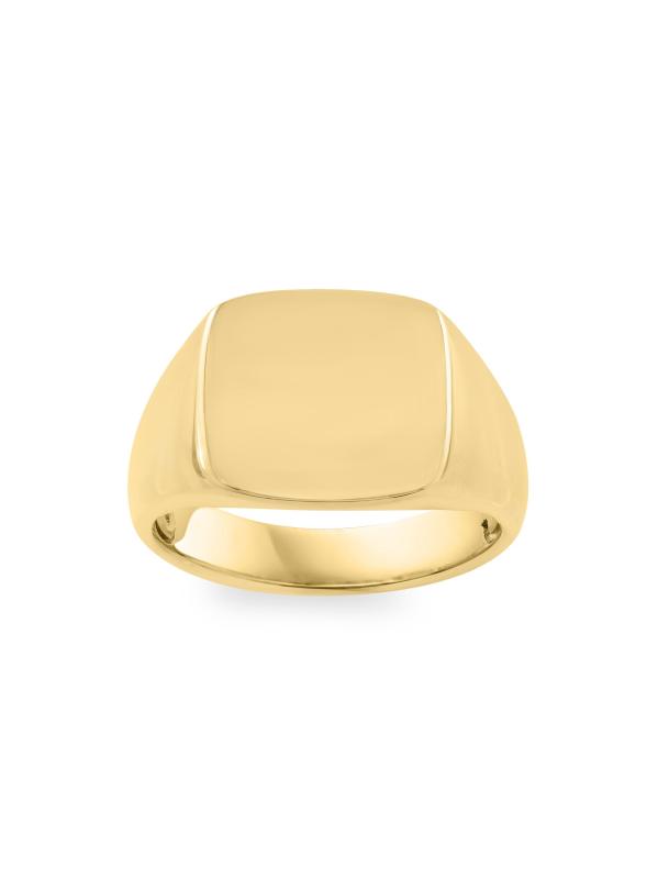 14K Yellow Gold Signet Ring