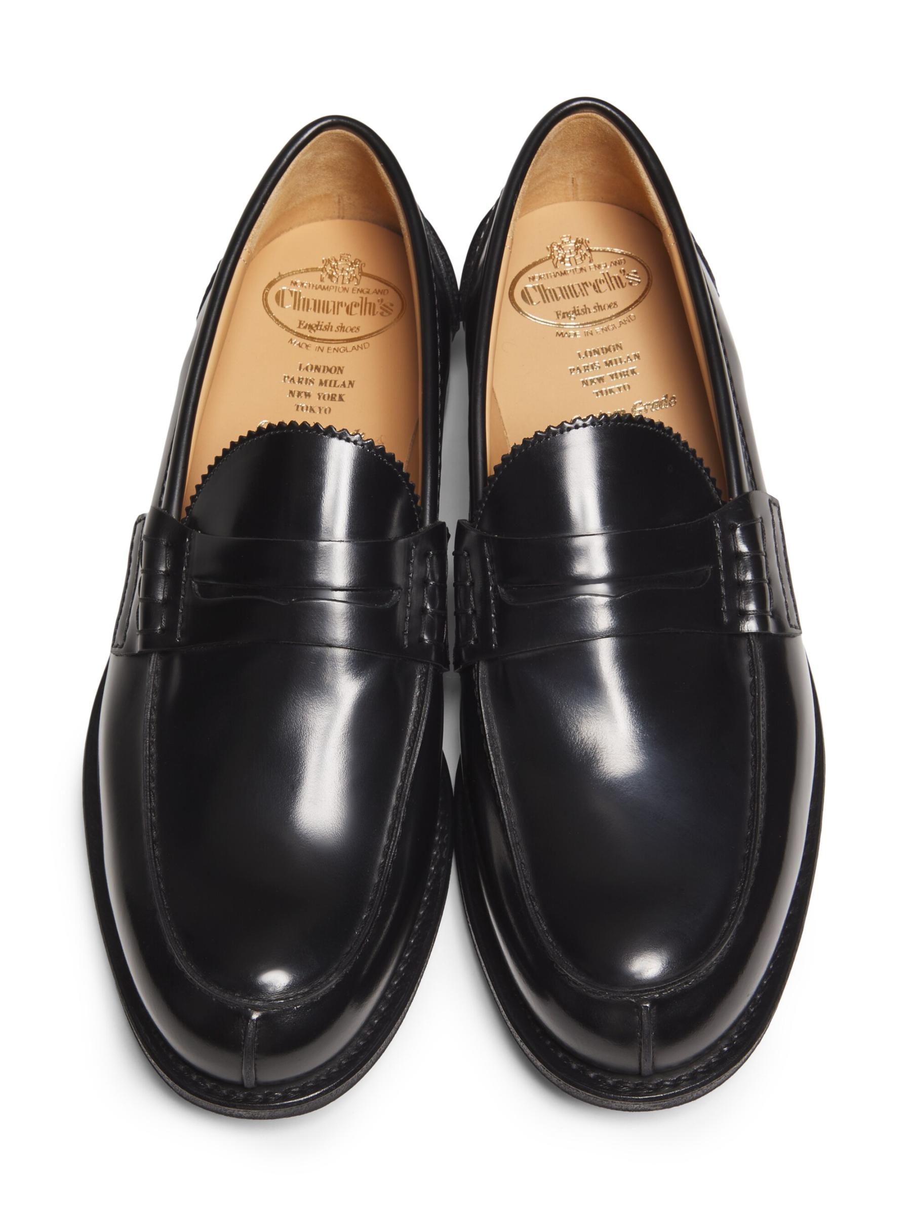 ★関税込み★ Church's BLACK LEATHER PEMBREY W5 LOAFERS ☆関税込み☆ Church's BLACK LEATHER PEMBREY W5 LOAFERS