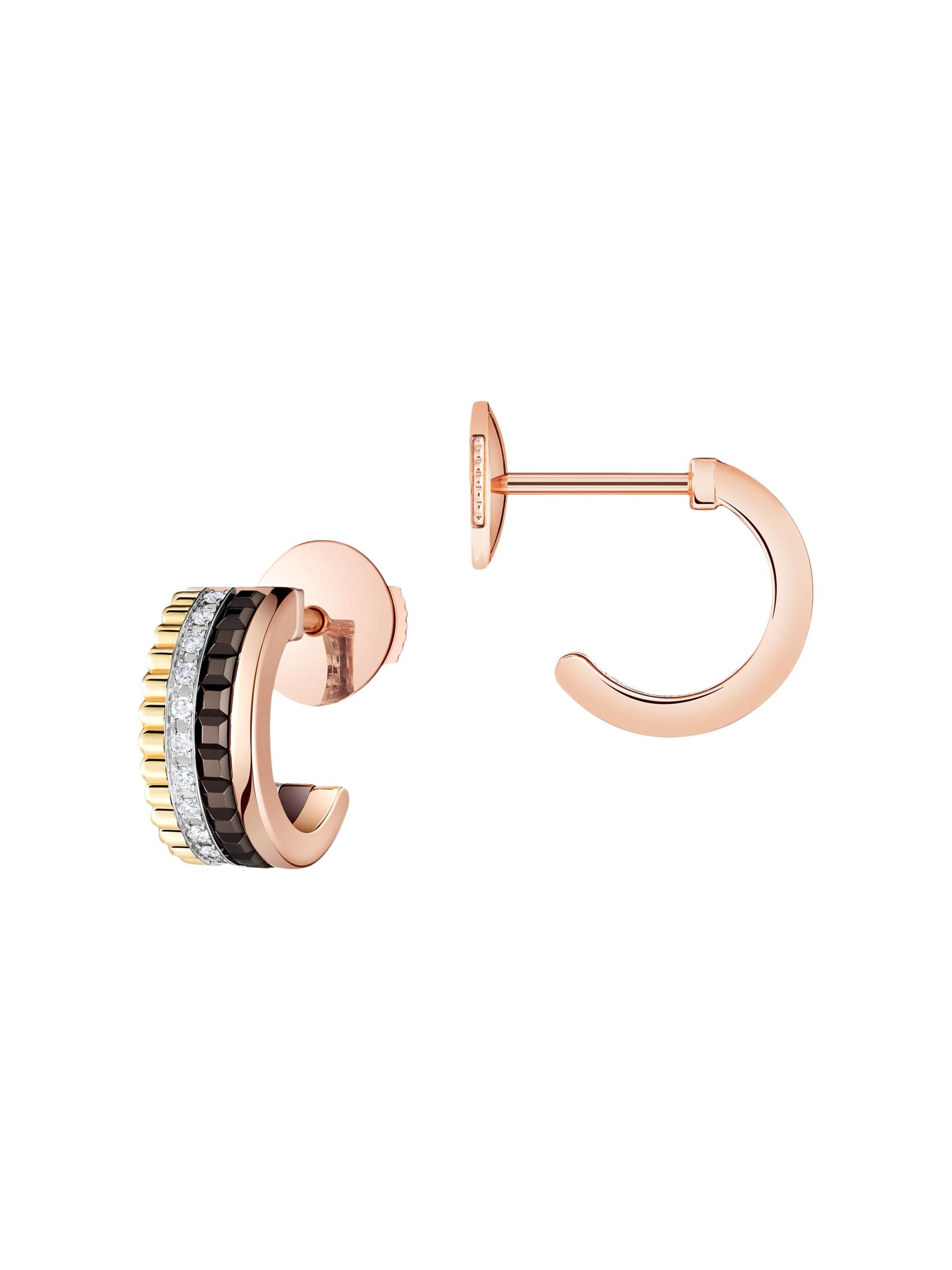 Boucheron quatre ブシュロンキャトル ダイヤモンドフープピアス QUATRE CLASSIQUE キャトル クラシック | フープイヤリング