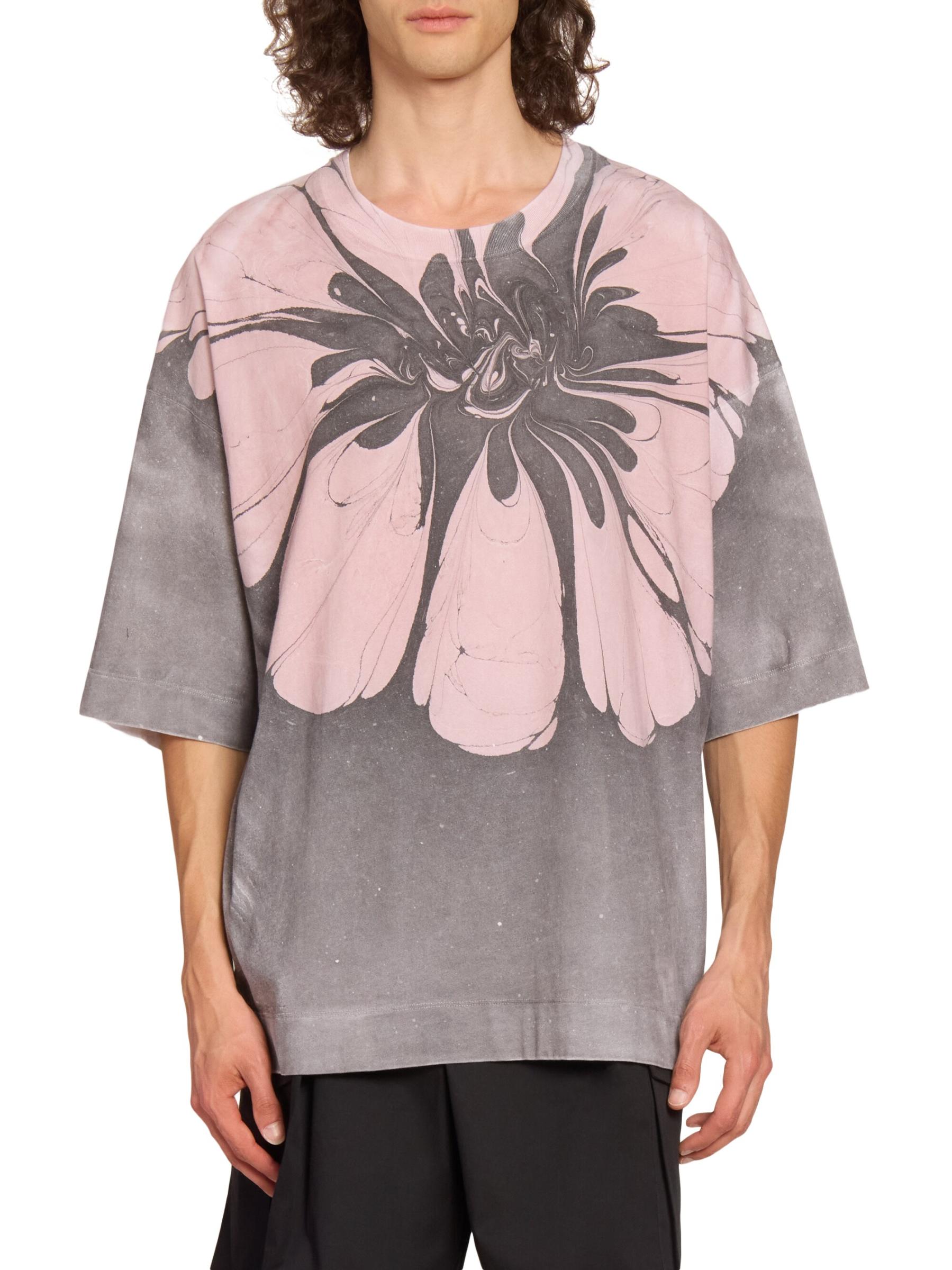 Dries Van Noten - ヘン渦巻きフラワーTシャツ をオンライン購入