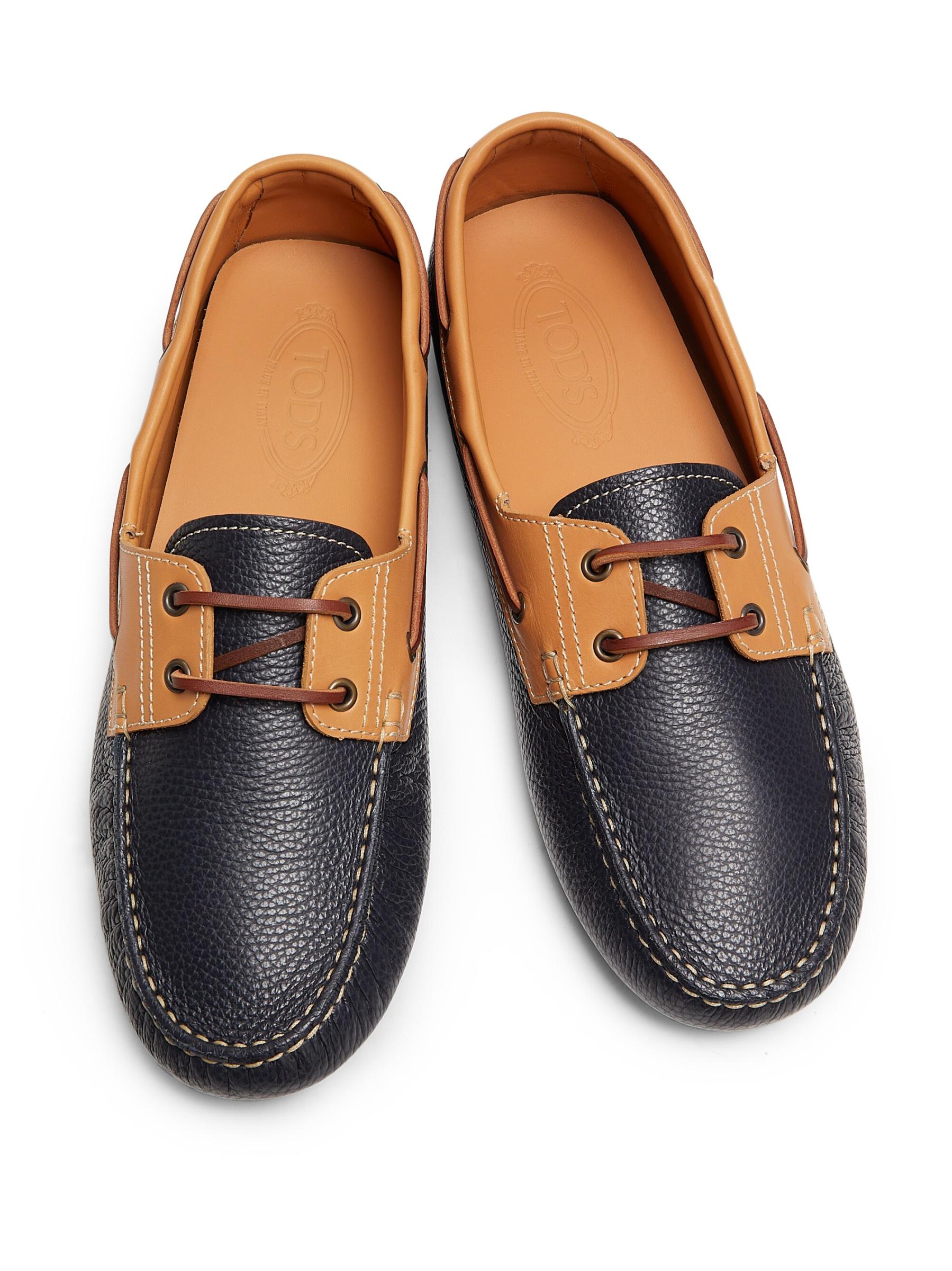 Tod's - ゴンミーノ・バブル・レザー・ボートシューズ を