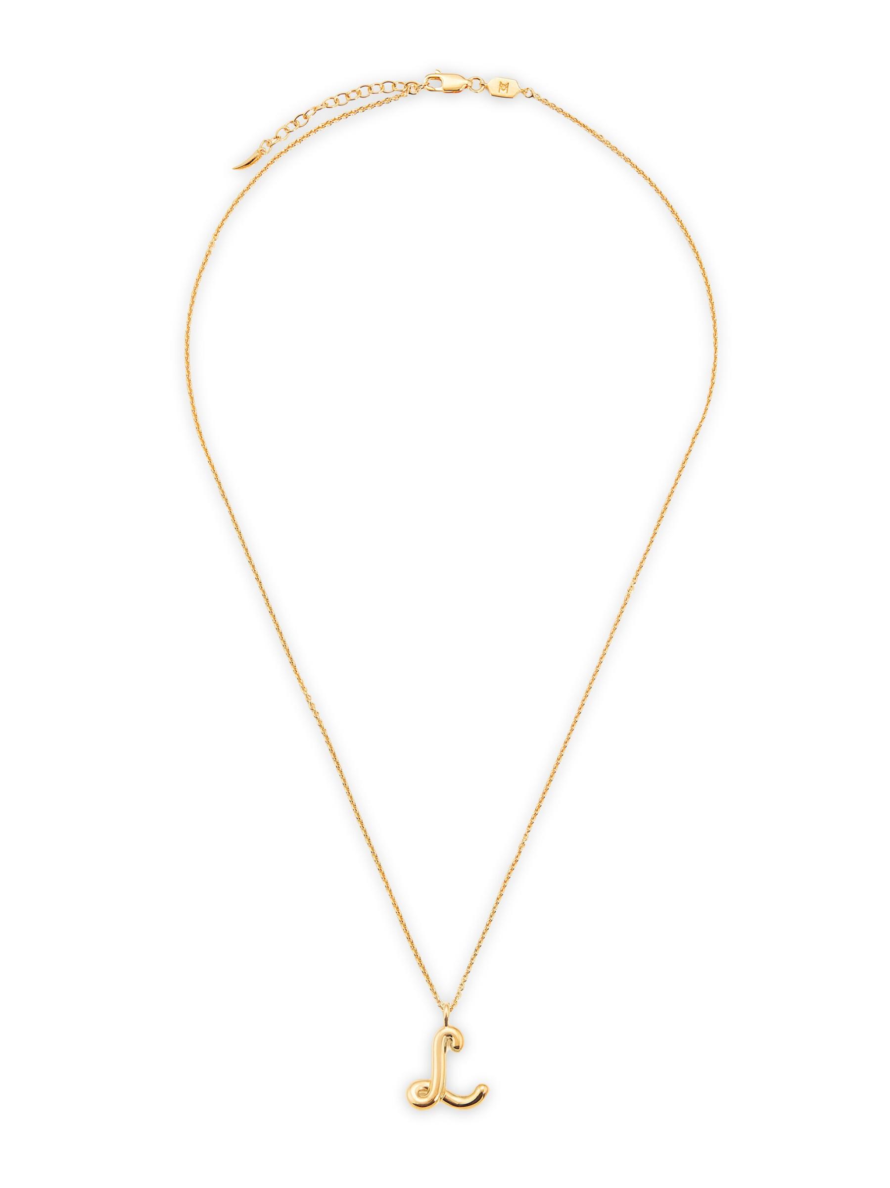 MISSOMA プレゼントにも◎カーリーモルテンイニシャルネックレス ☆MISSOMA☆ カーリー モルテン ミニ イニシャル ネックレス