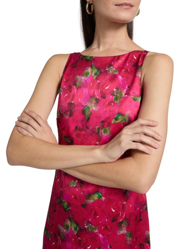 #5: فستان ألبا القصير من مزيج الحرير الزهري - برعم أرجواني