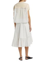 【3.1 Phillip Lim】ブロデリーアングレーズチューリップドレス 3.1 Phillip Lim】ブロデリーアングレーズチューリップドレス