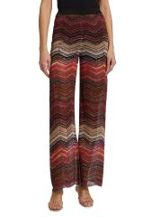 MISSONI★素敵！メタリックな輝きが映えるクロシェ編みパンツ MISSONI メタリッククロシェニット パンツ ストライプ柄 | NET-A