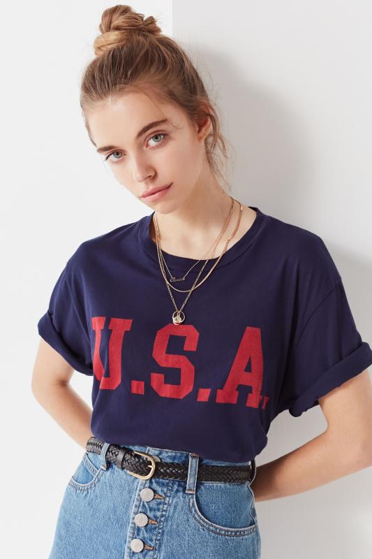 Cropped usa shirt Clearance