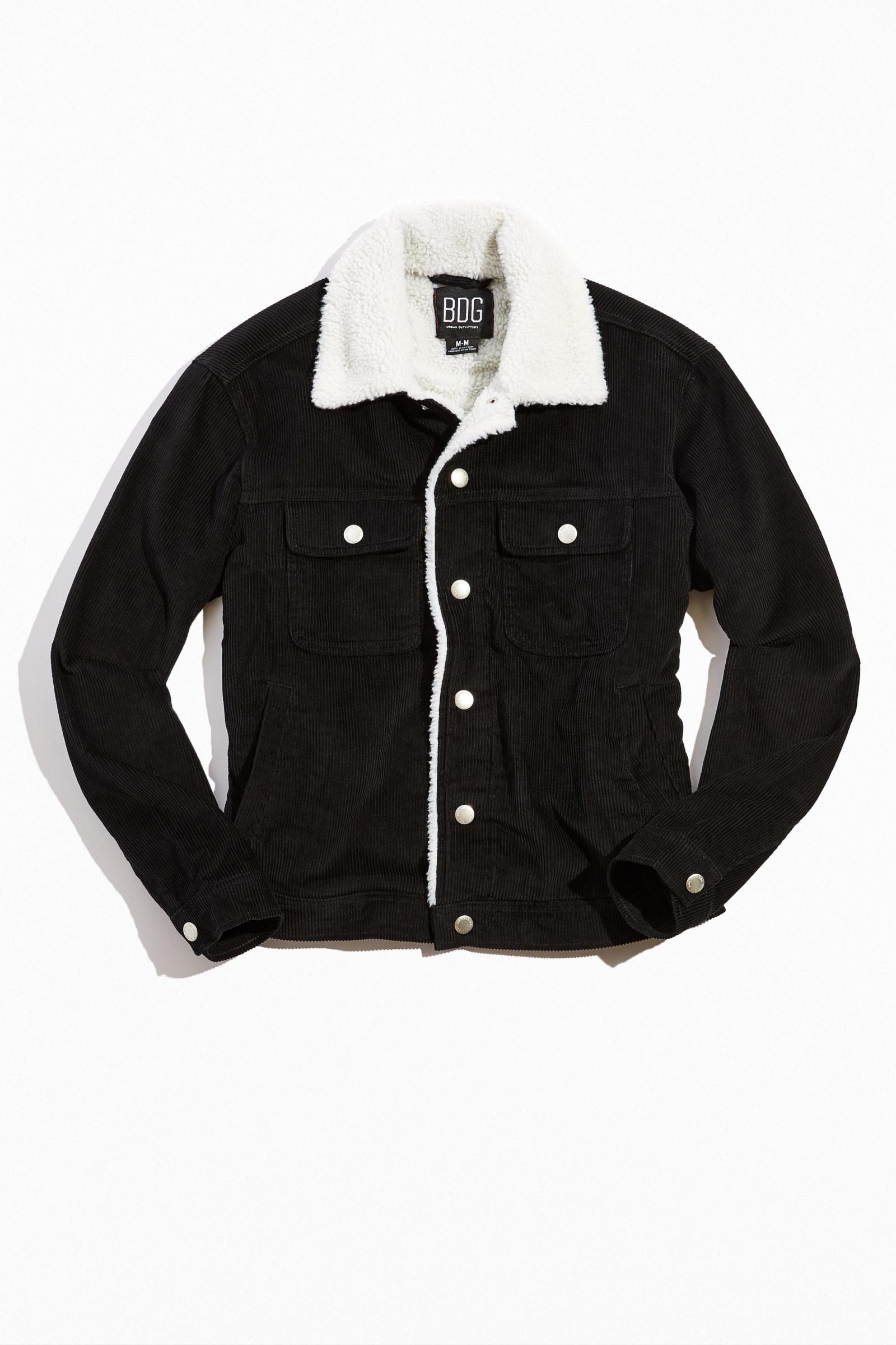 bdg corduroy sherpa trucker jacket