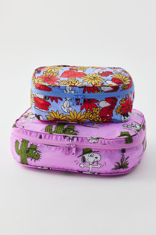 新品　BAGGU 新作　PEANUTS パッキングキューブセット Peanuts x Baggu Packing Cube Set - Medium & Large – Blink Box