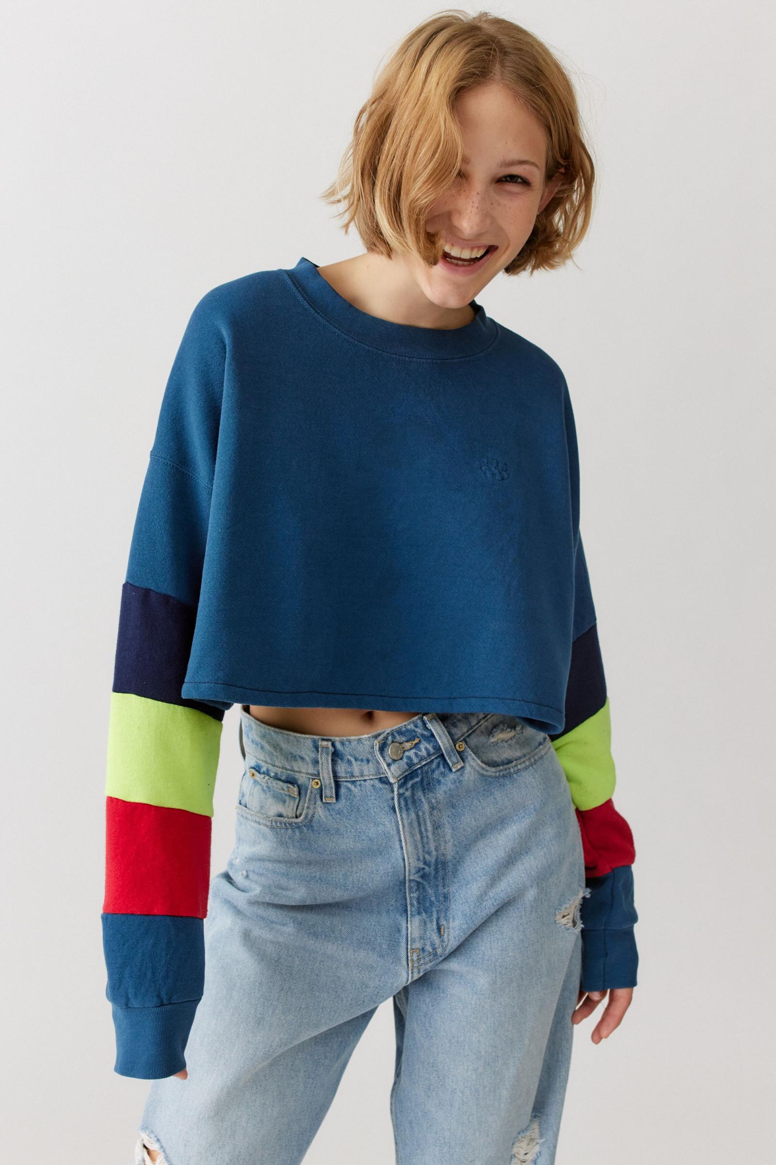 urban outfitters striped crop top