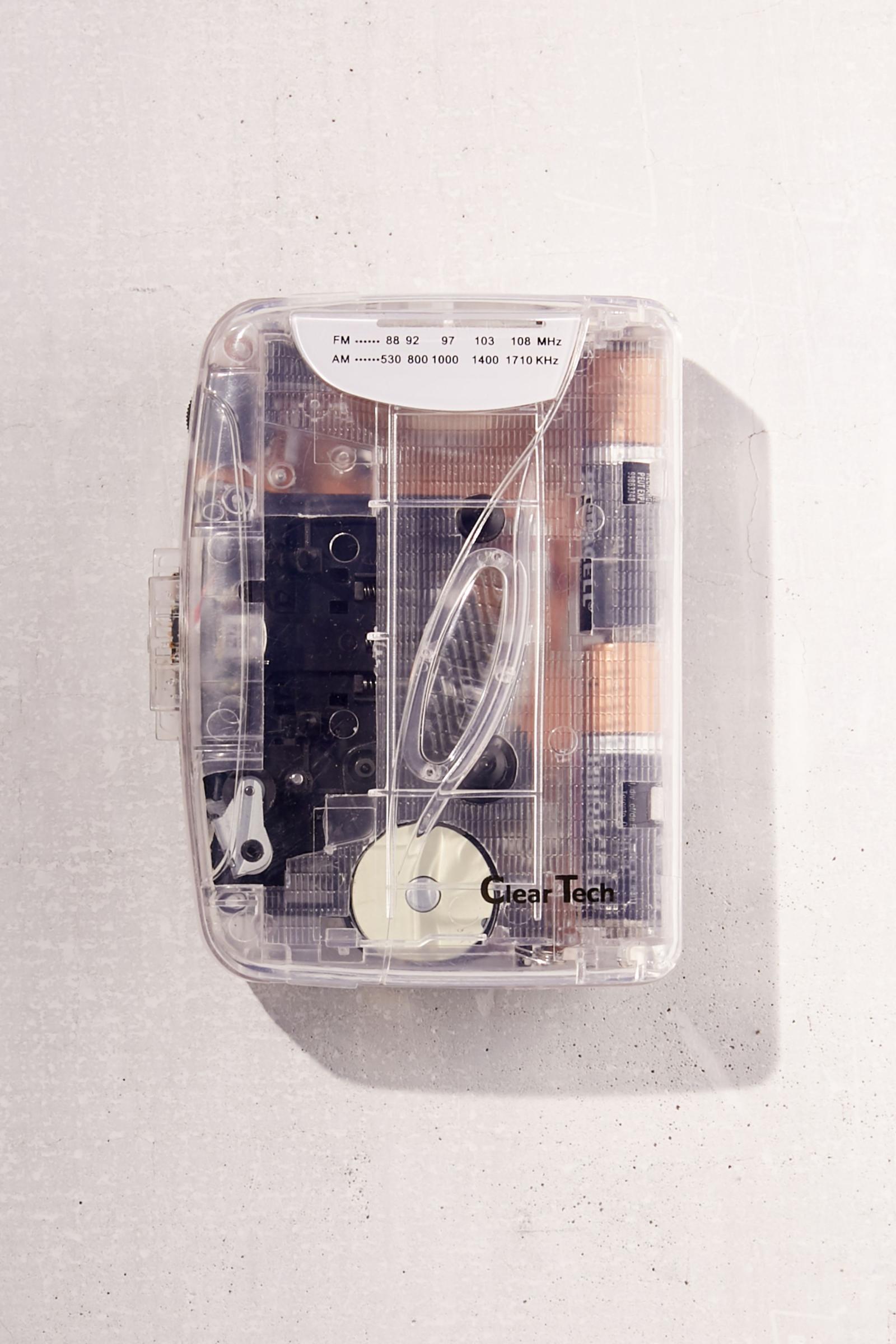 Urban Outfitters Clear Cassette Player