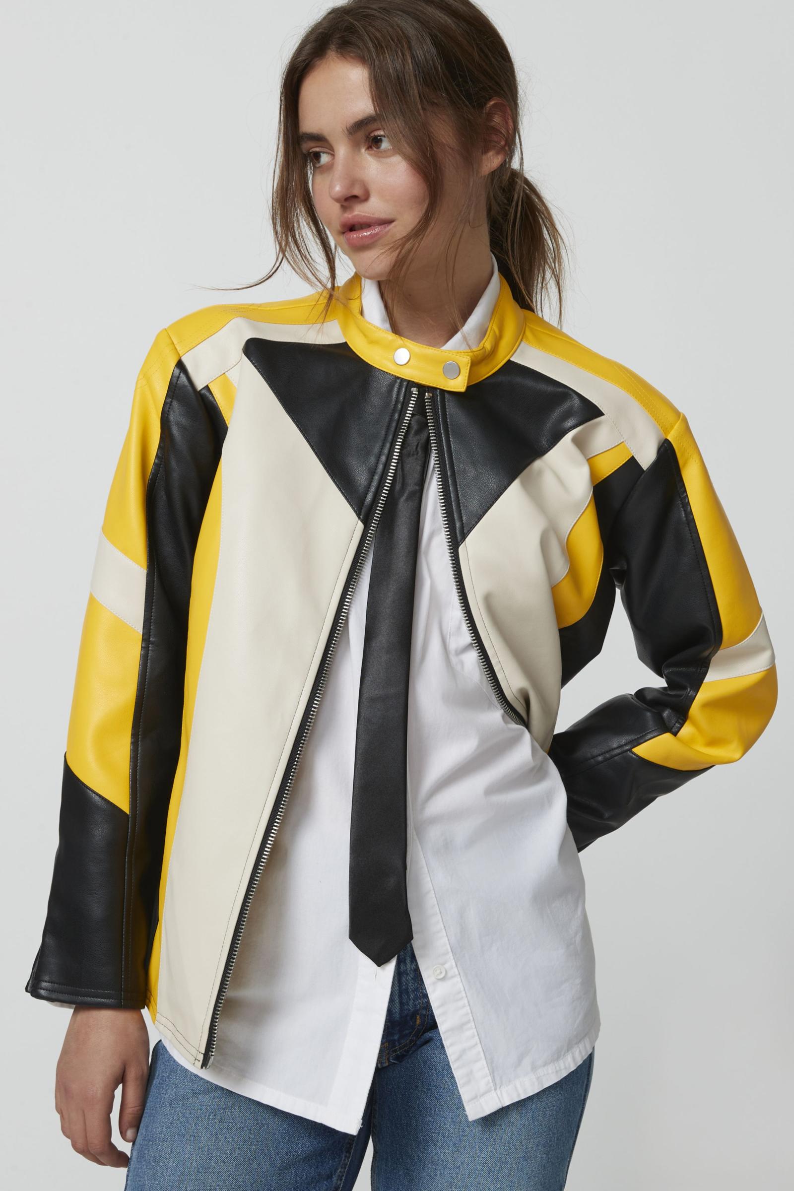 Leather jacket urban outfitters Clearance