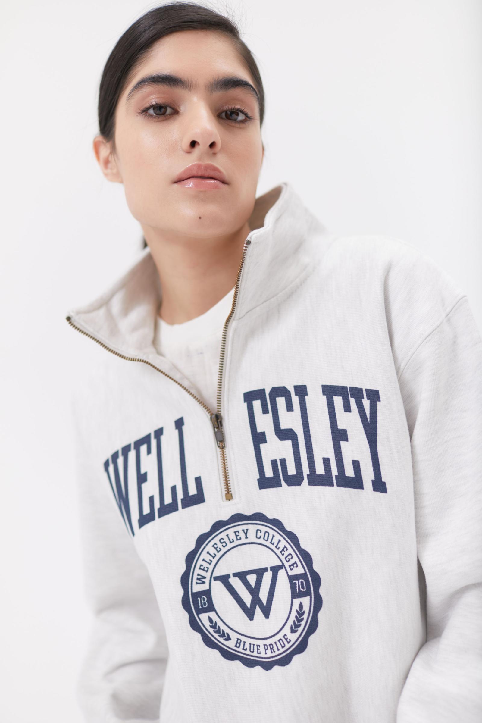 Champion UO Exclusive Wellesley College QuarterZip Sweatshirt Urban