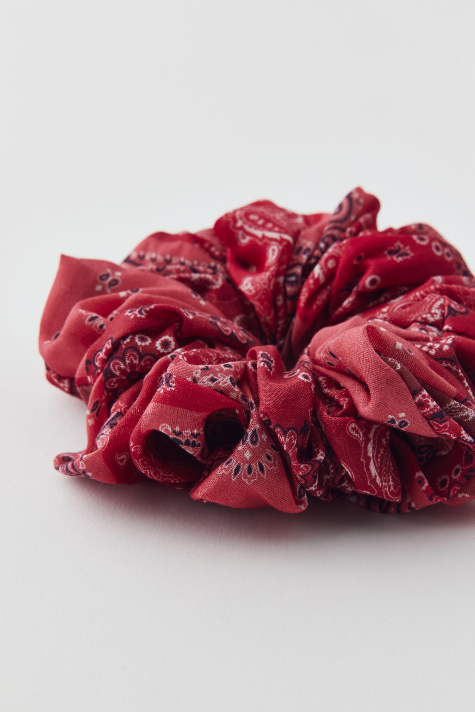 ピンク ペイズリー シュシュ バンダナ柄 バンダナシュシュ | Urban