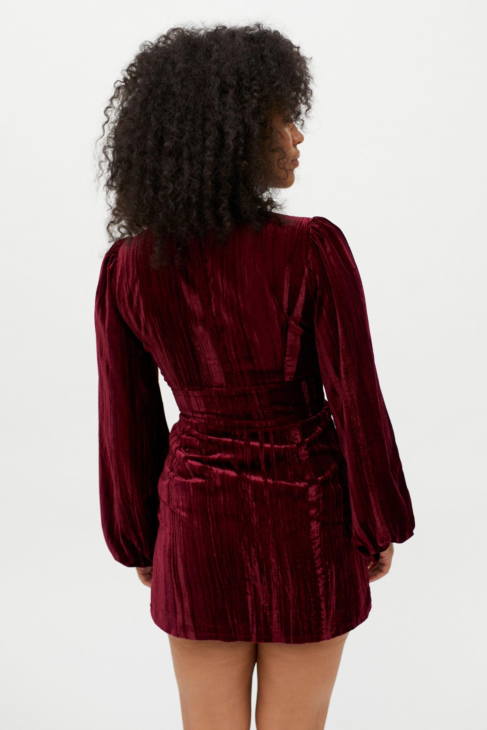 Bardot velvet hot sale wrap dress