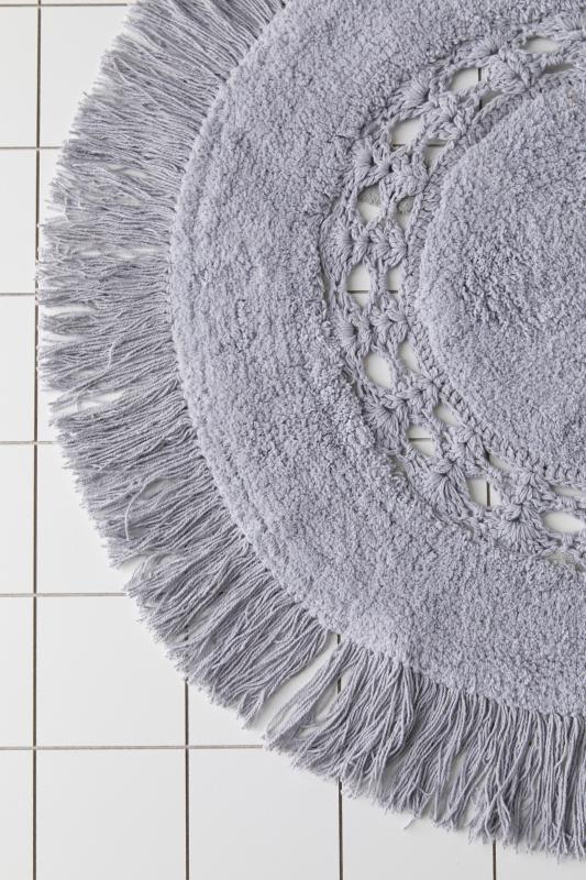 Raine Crochet Round Bath Mat Urban Outfitters Australia