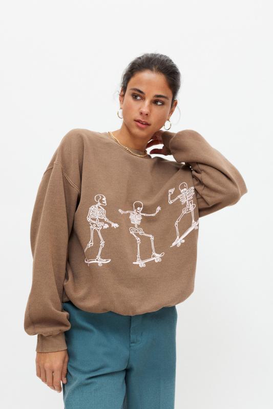 Skeleton crew neck urban outfitters Clearance