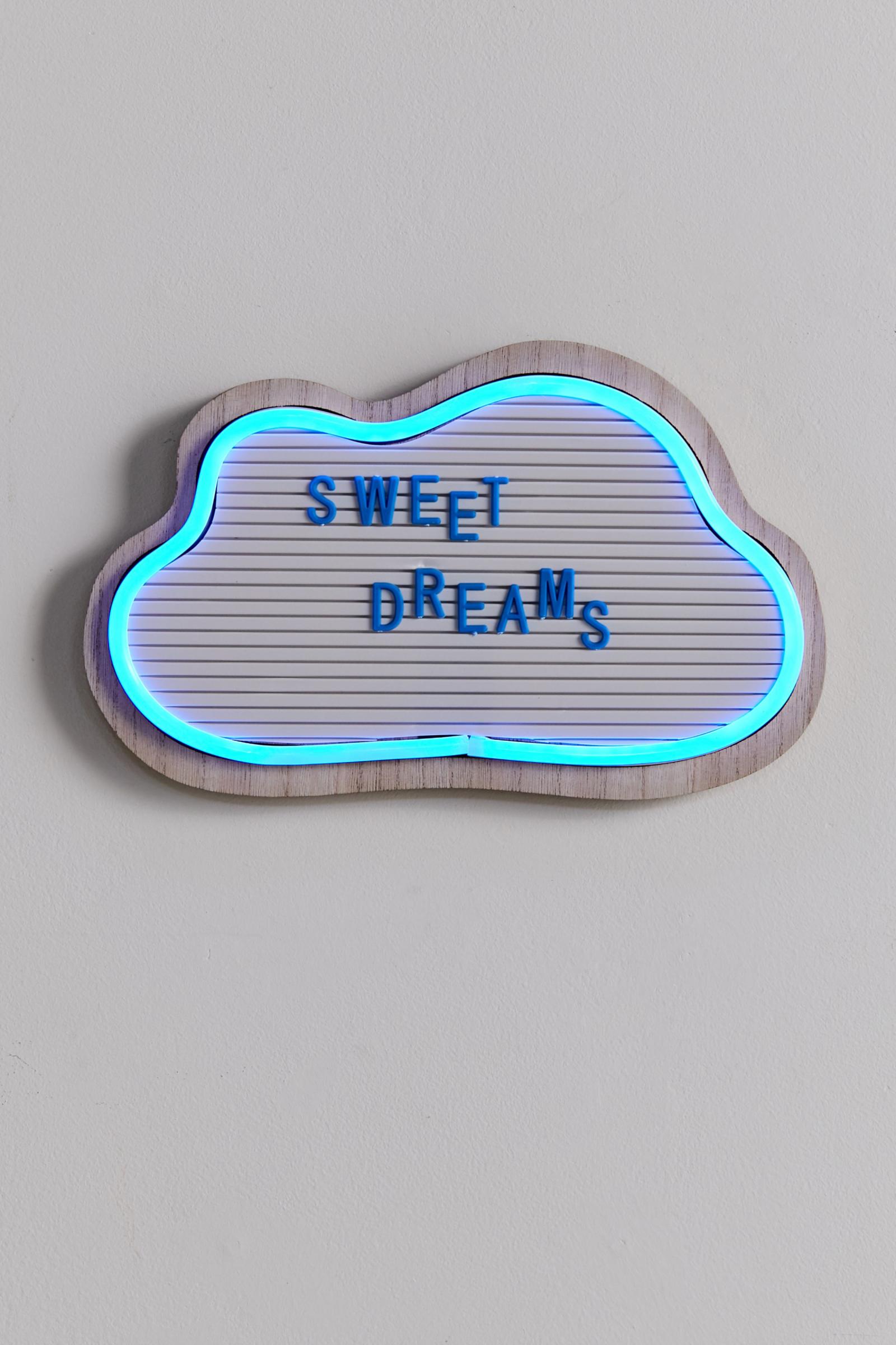 Cloud Message Board LED Neon Sign Urban Outfitters Australia
