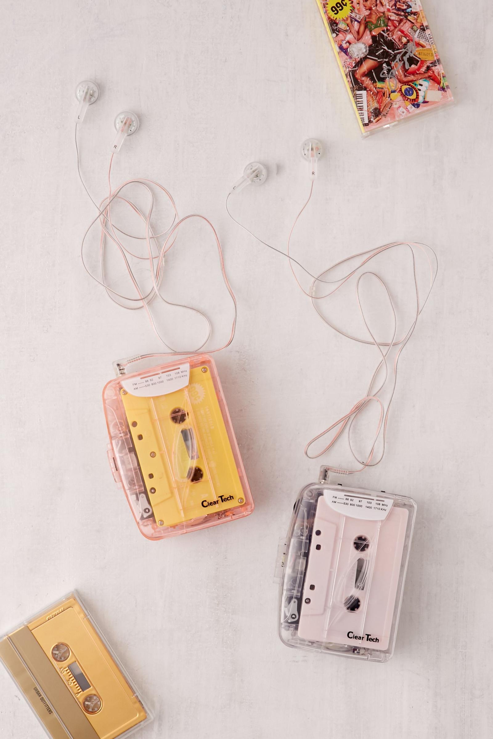 Clear Cassette Player Urban Outfitters Korea Clothing, Music, Home