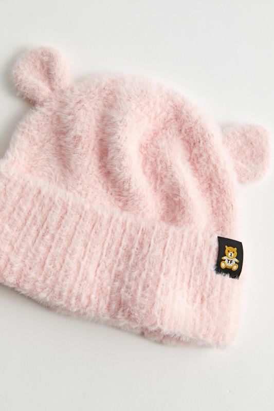 teddy fresh pink beanie