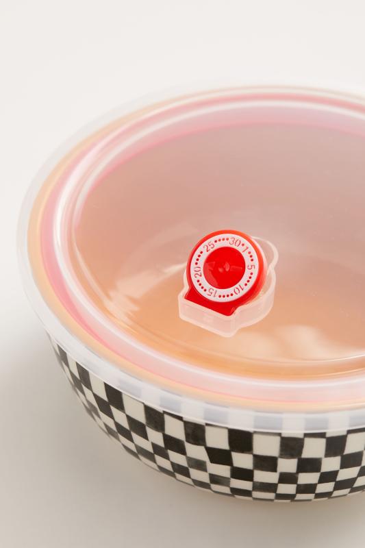 Checkerboard Lidded Ceramic Soup Bowl Urban Outfitters Australia
