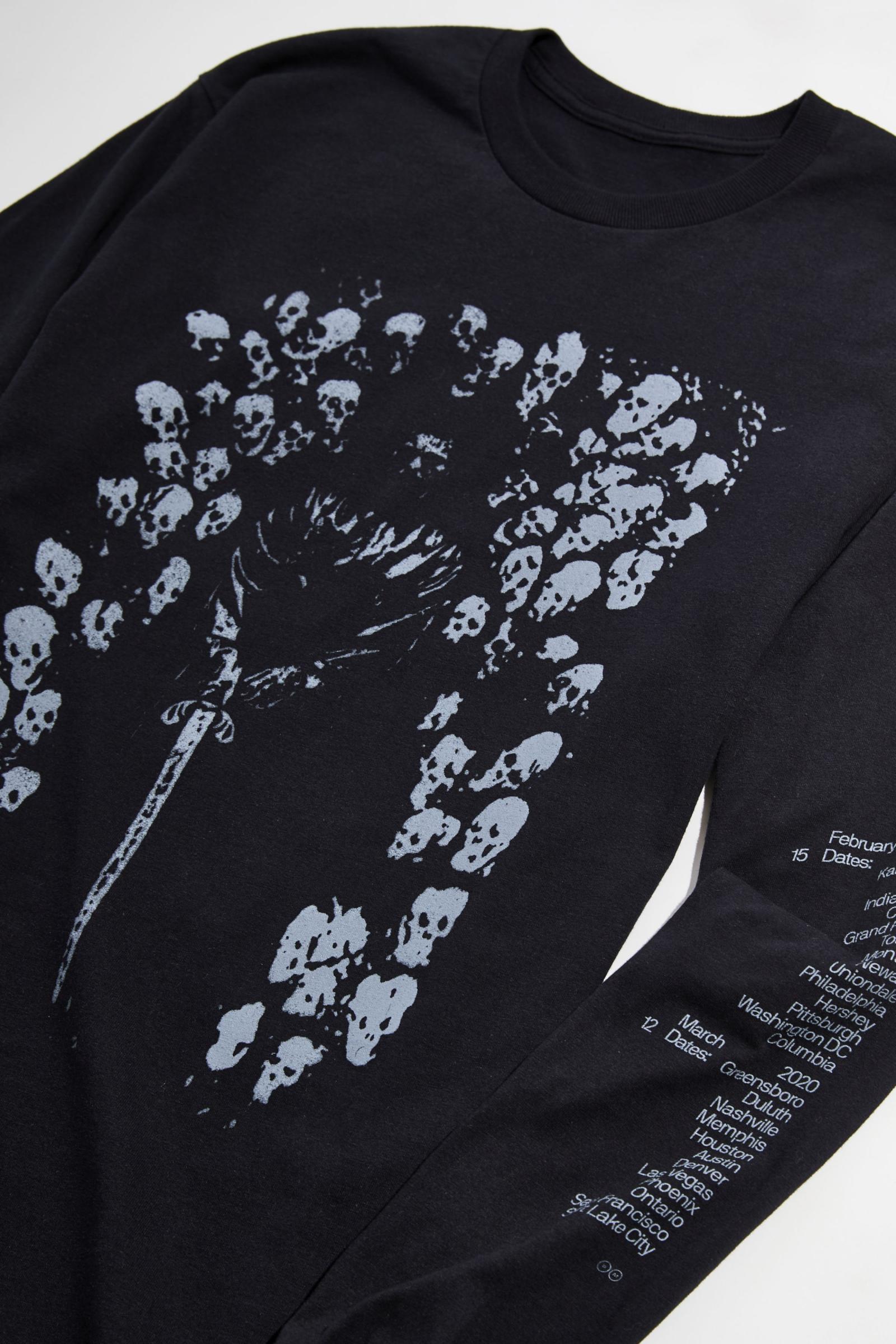 Post Malone Hollywood's Bleeding Tour Long Sleeve Tee 어반 아웃피터스 코리아