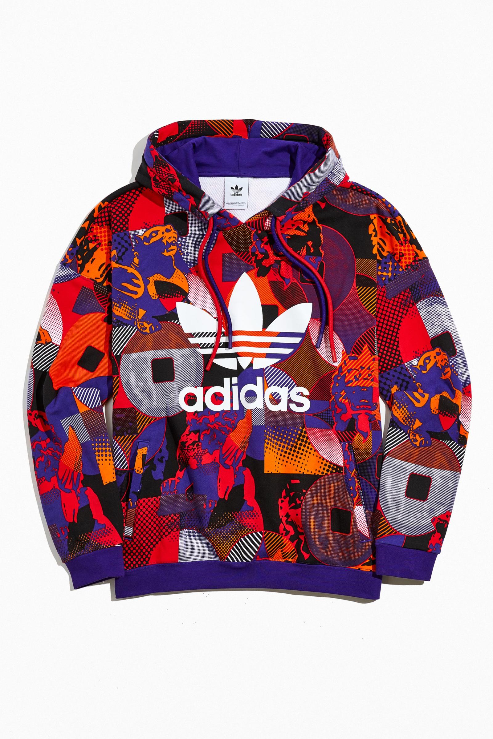 adidas allover print hoodie