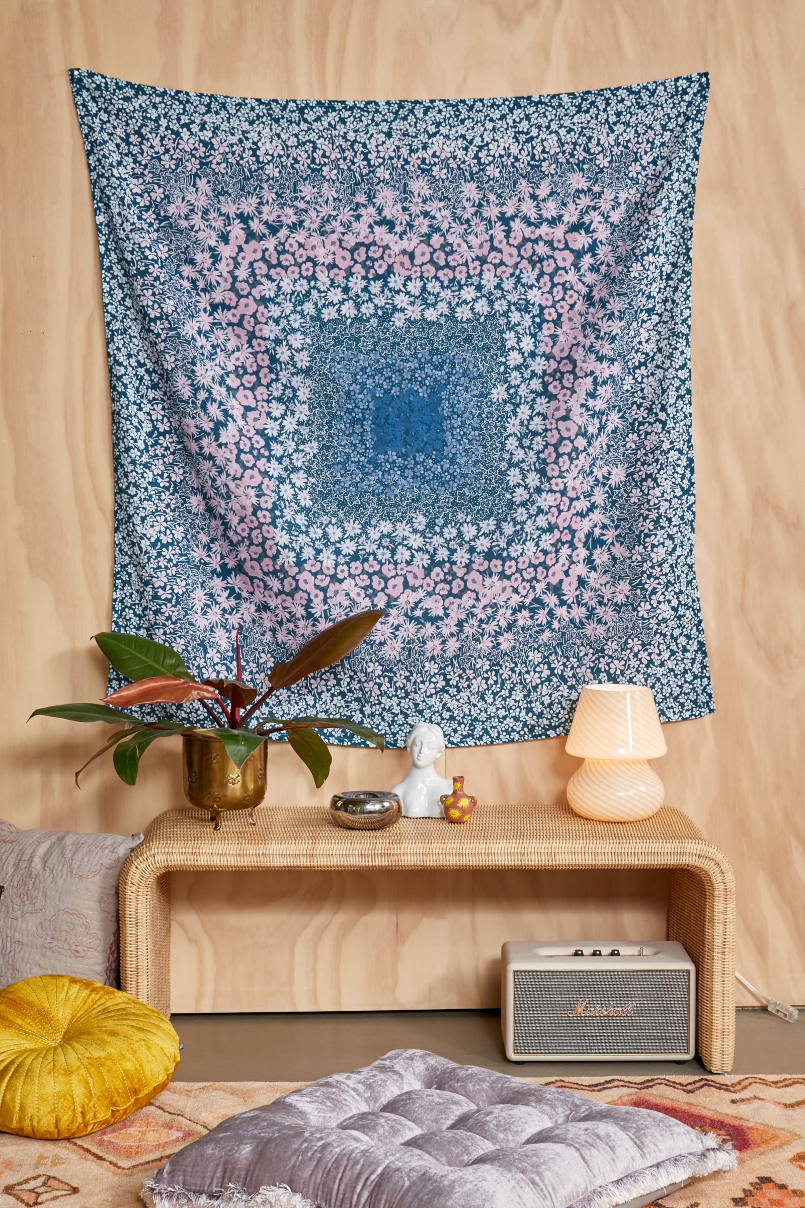 Raquel Floral Medallion Tapestry Urban Outfitters Australia