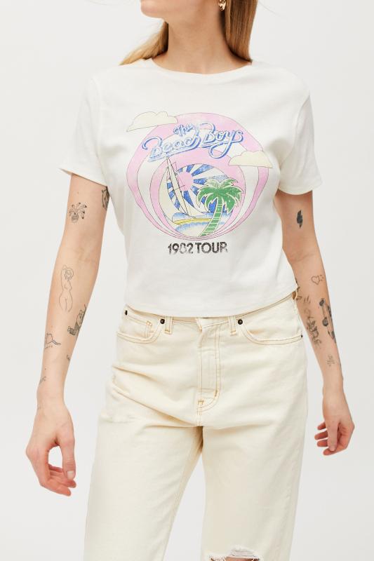 The Beach Boys Baby Tee Urban Outfitters Australia