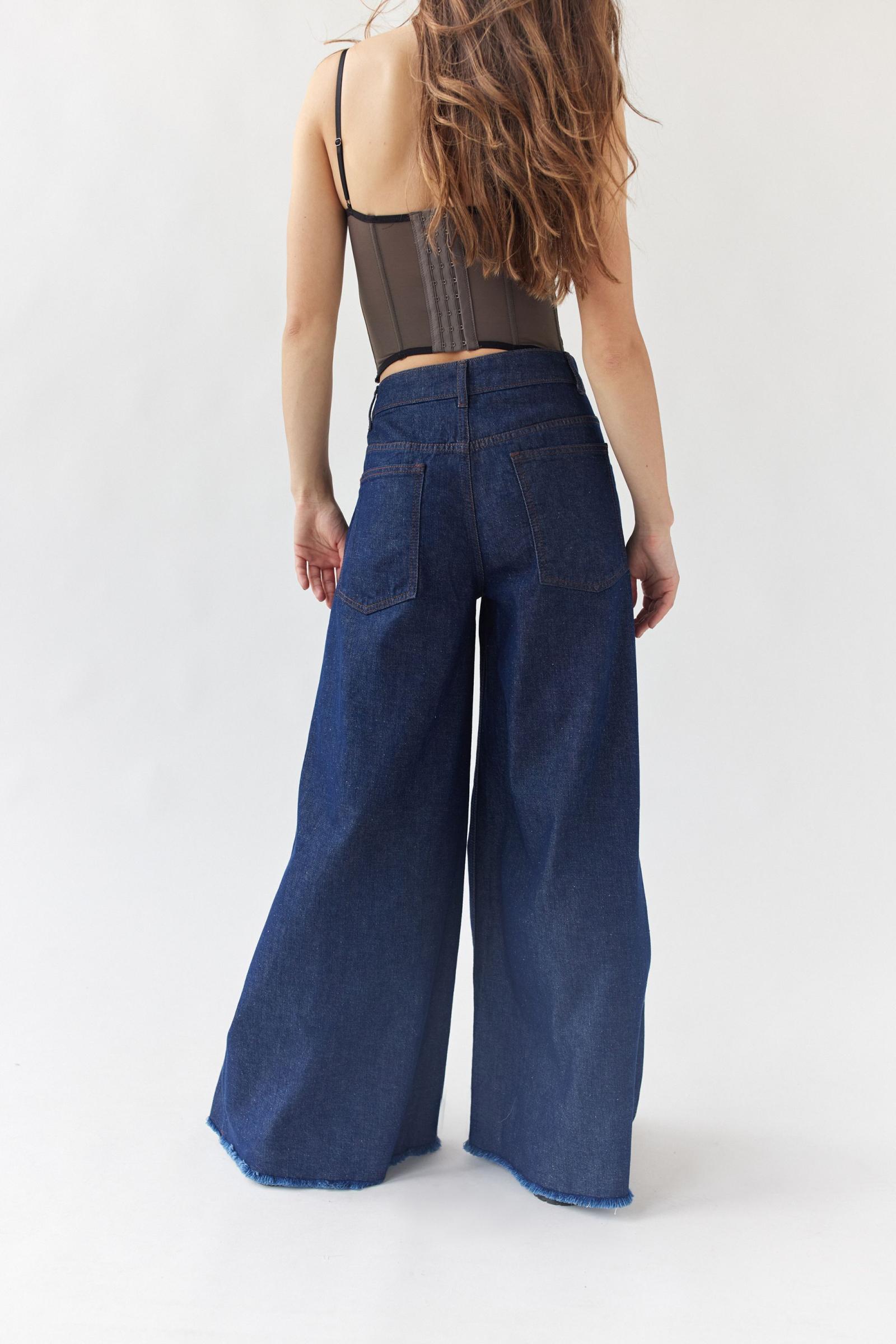 UO BDG Jeans 26 EXTREME WIDE LEG Denim Rinse Dark Blue