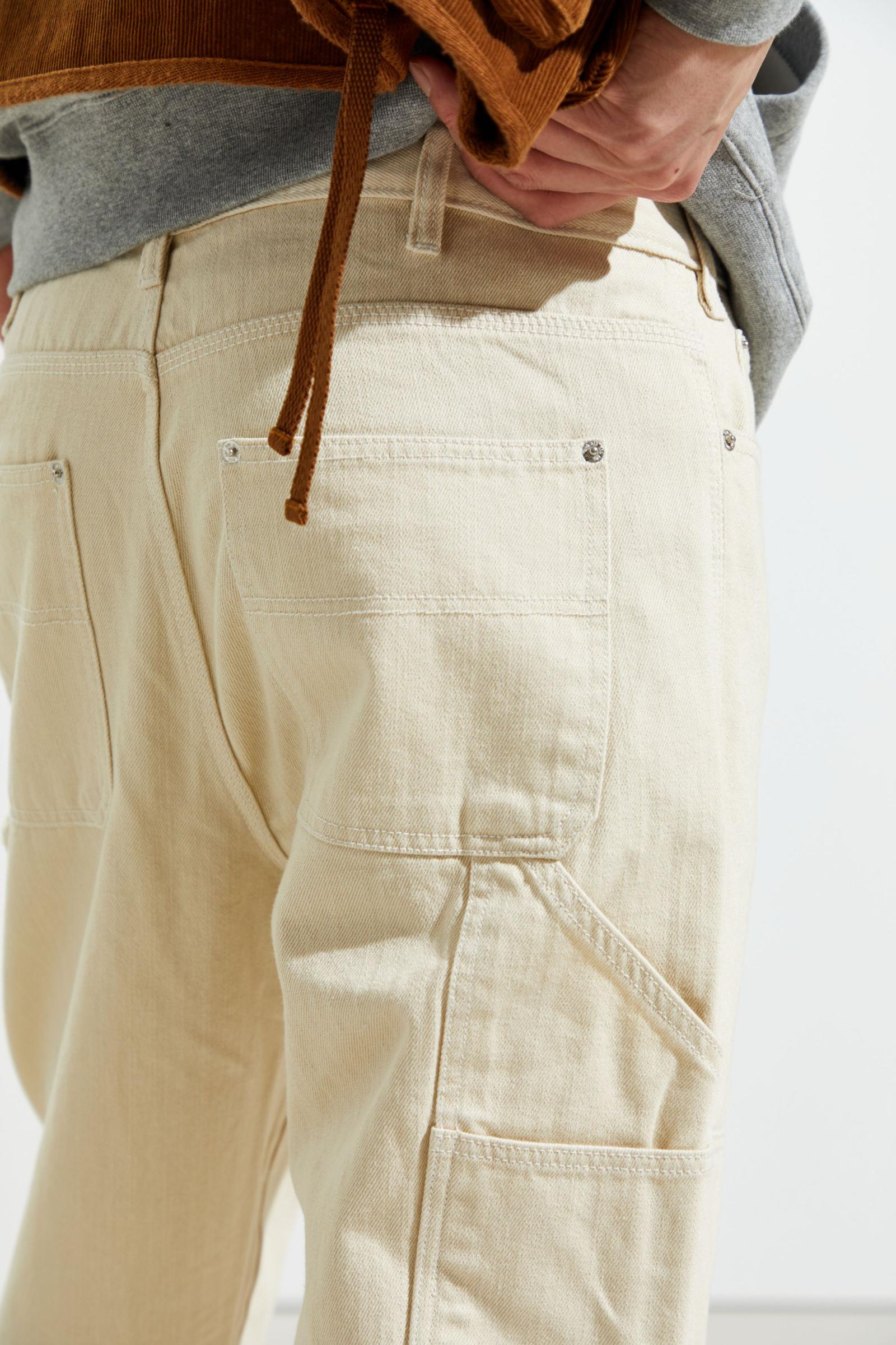 BDG Ivan Cream Denim Work Pant Urban Outfitters Singapore
