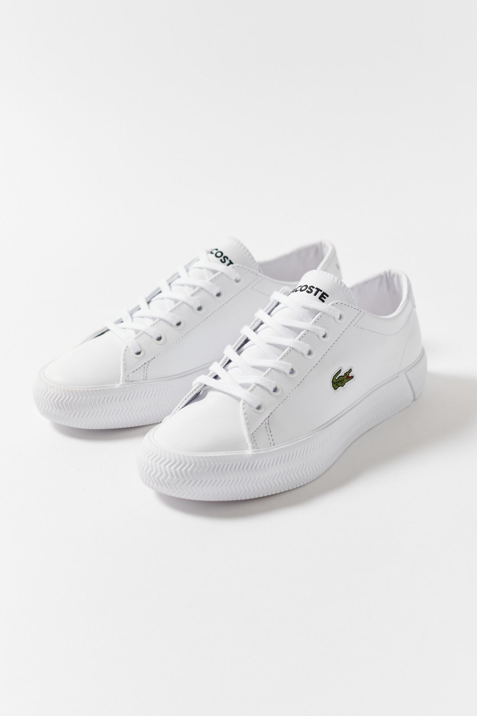 lacoste white rubber shoes