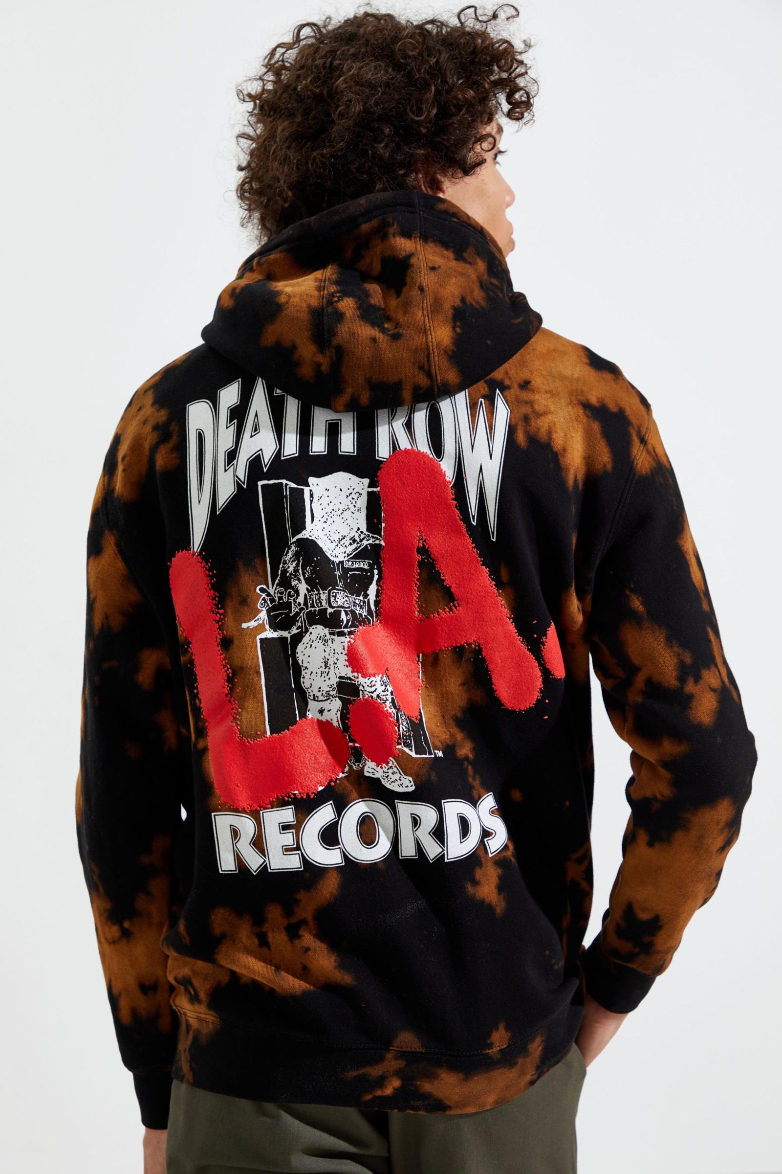 Death Row Records Bleach TieDye Hoodie Sweatshirt 香港Urban Outfitters