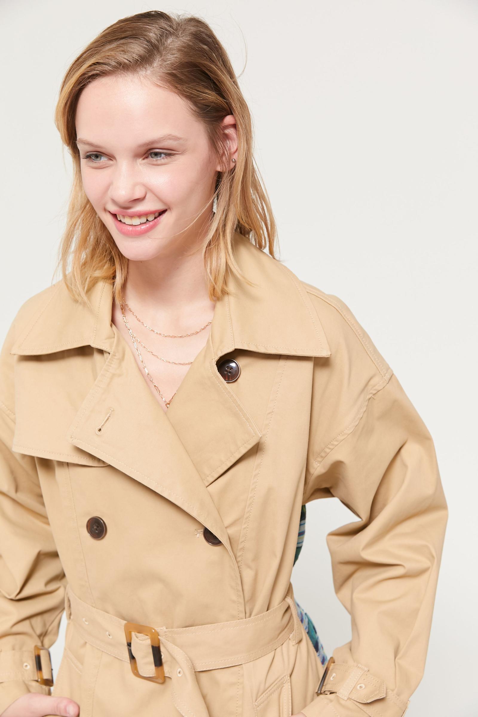 UO Jarrod Oversized Plaid Panel Trench Coat Urban Outfitters Singapore