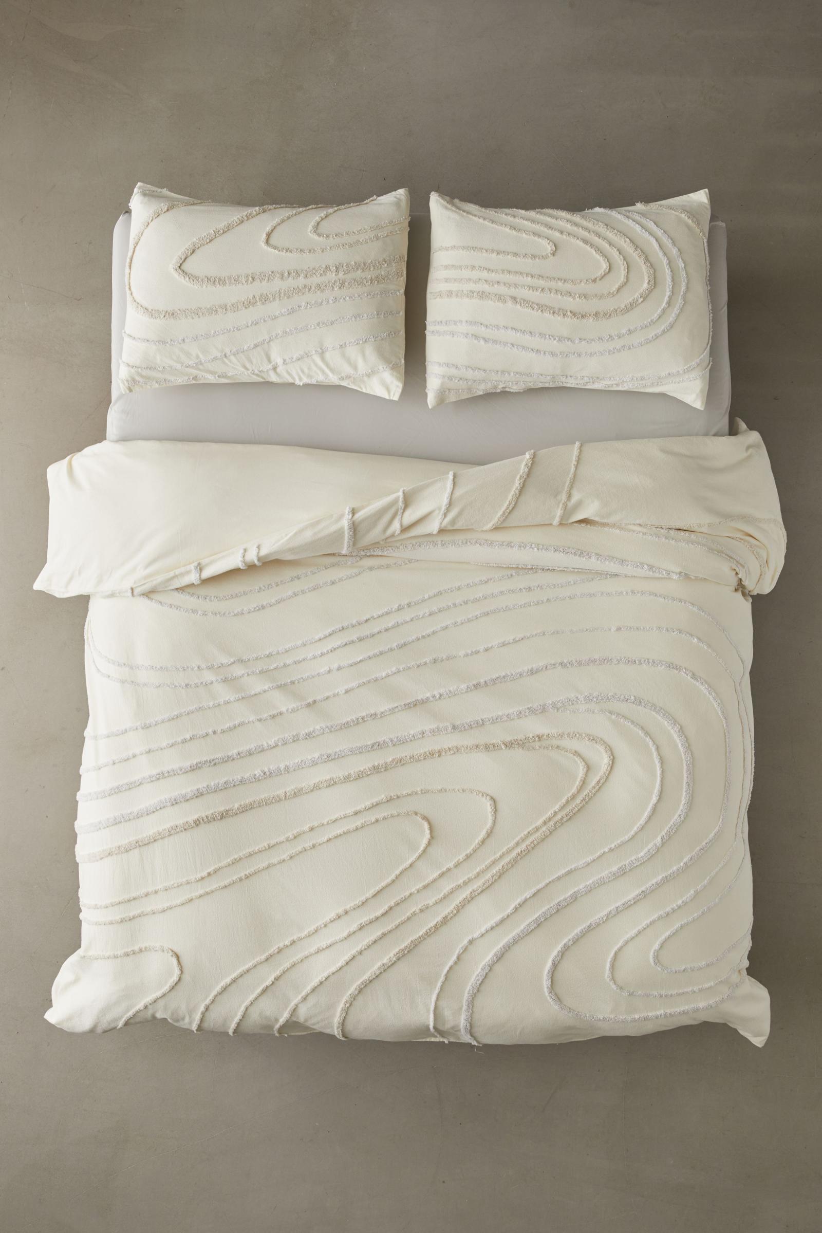 Urban Outfitters Swirl Tufted Duvet Set