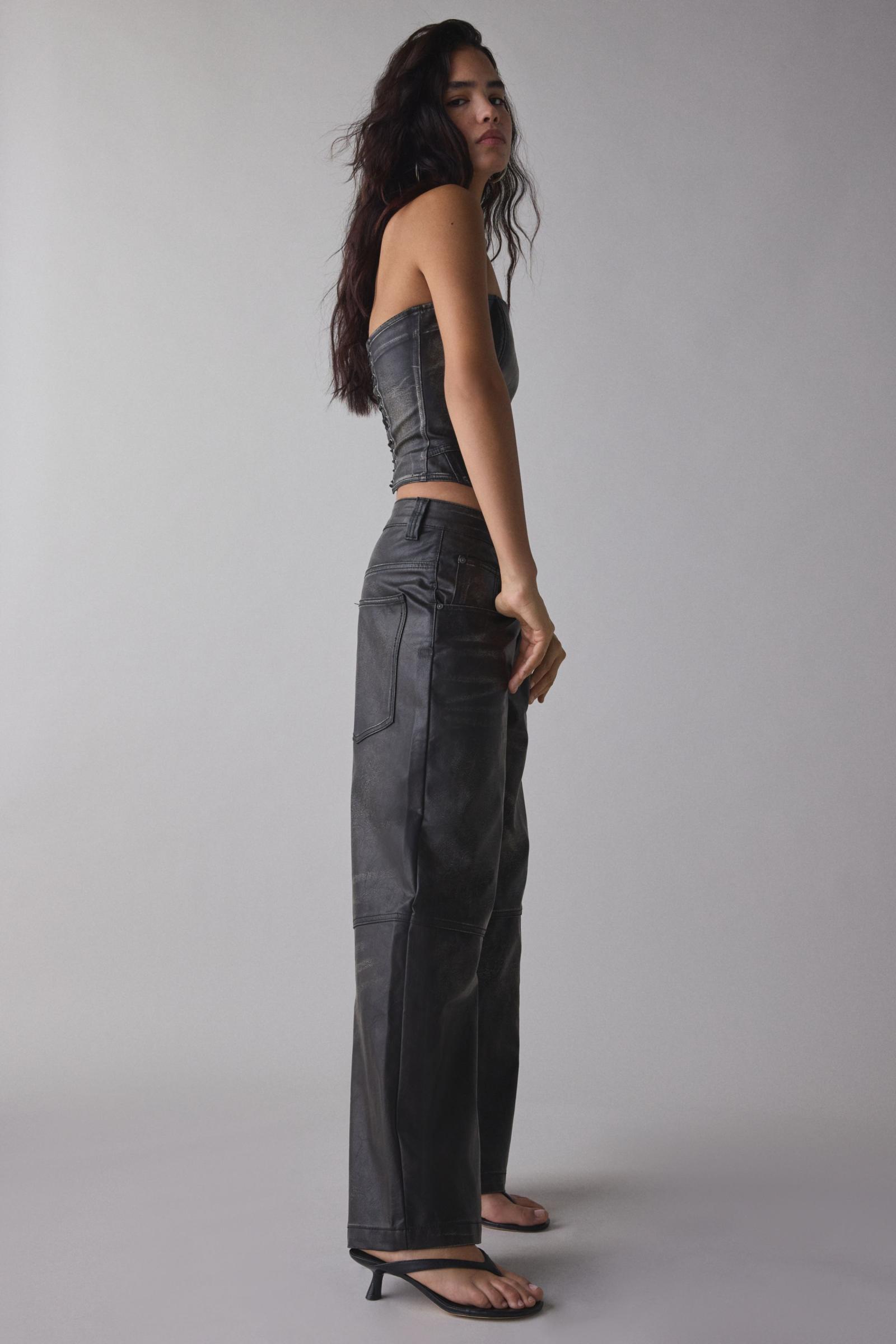 【JADED LONDON】アッシュフェイクレザーコロッサスパンツ Jaded London アッシュ・フェイクレザー・コロッサス・パンツ