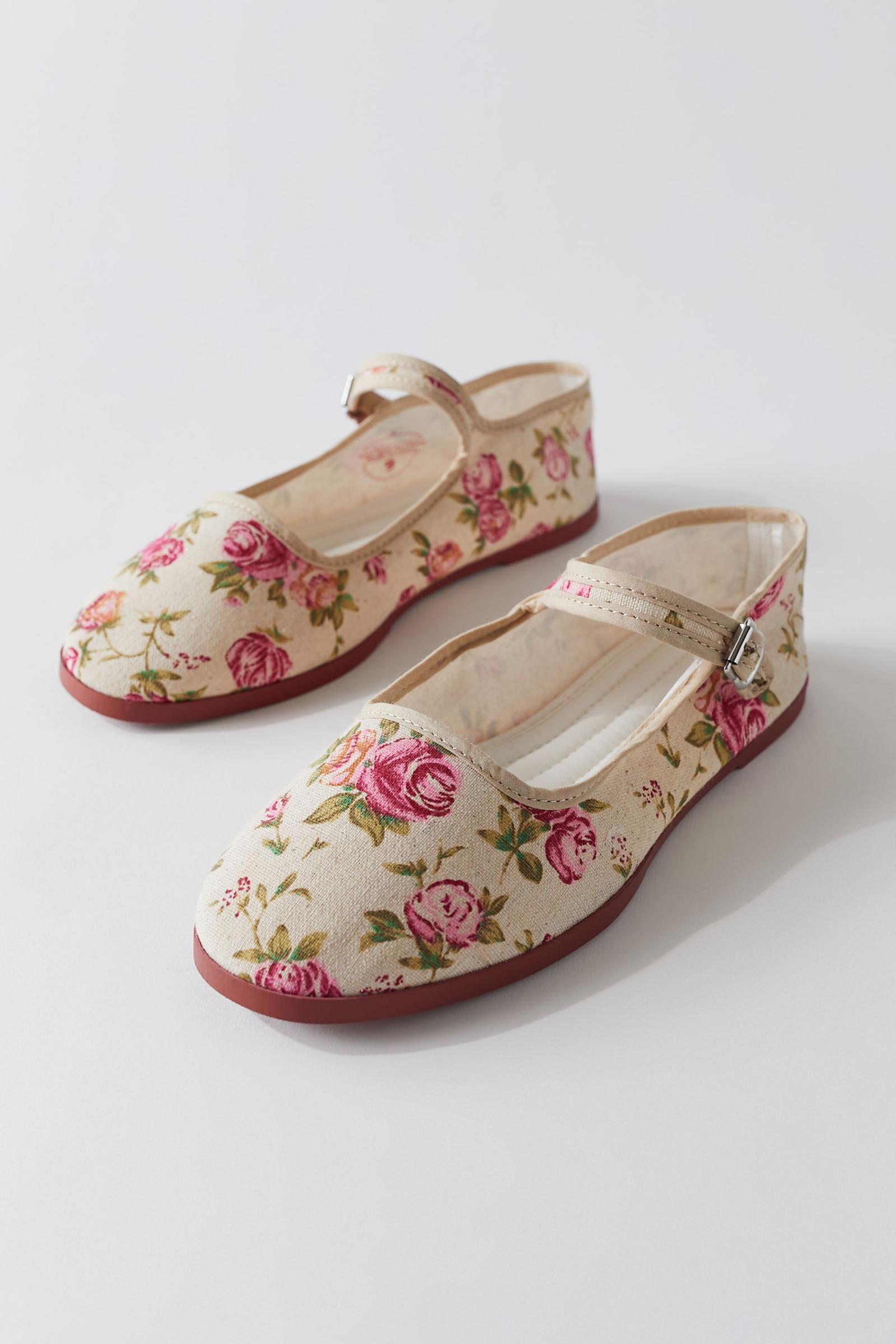 Uo Floral Mary Jane Urban Outfitters New Zealand