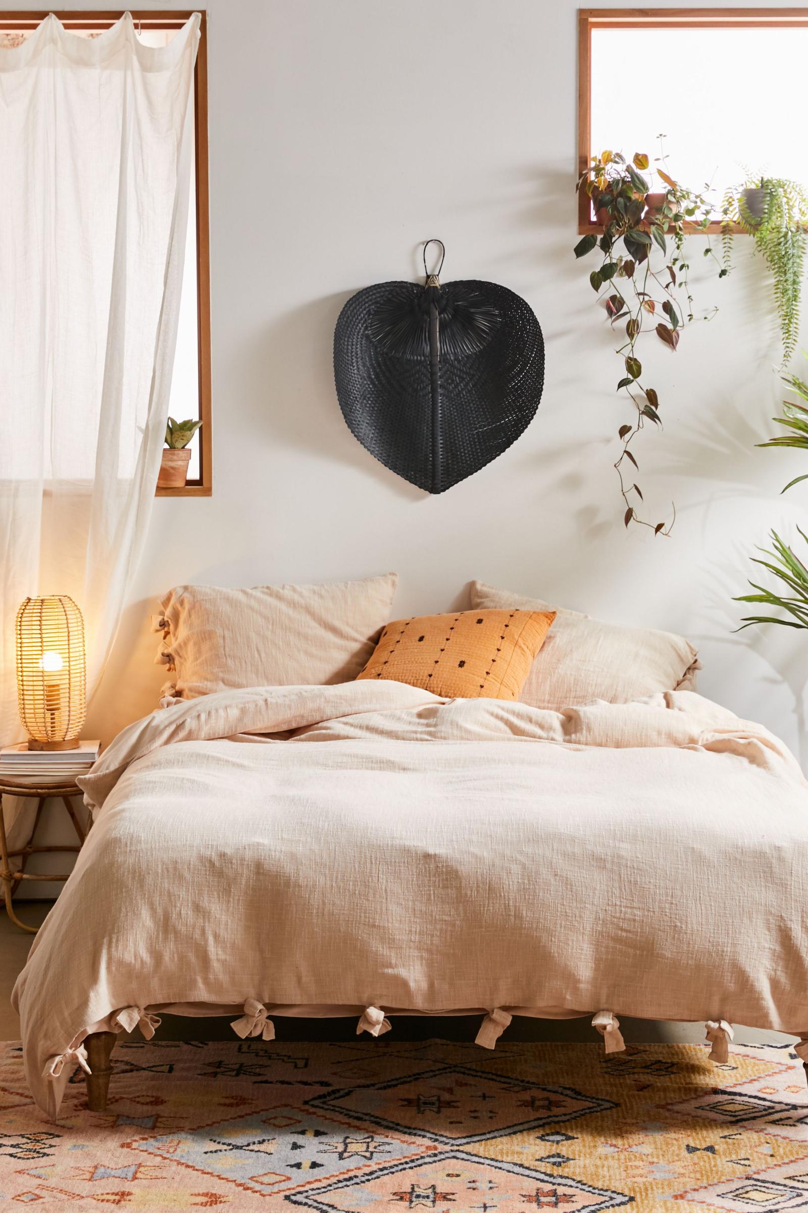 Cozy Slub Tie Duvet Cover Urban Outfitters Australia