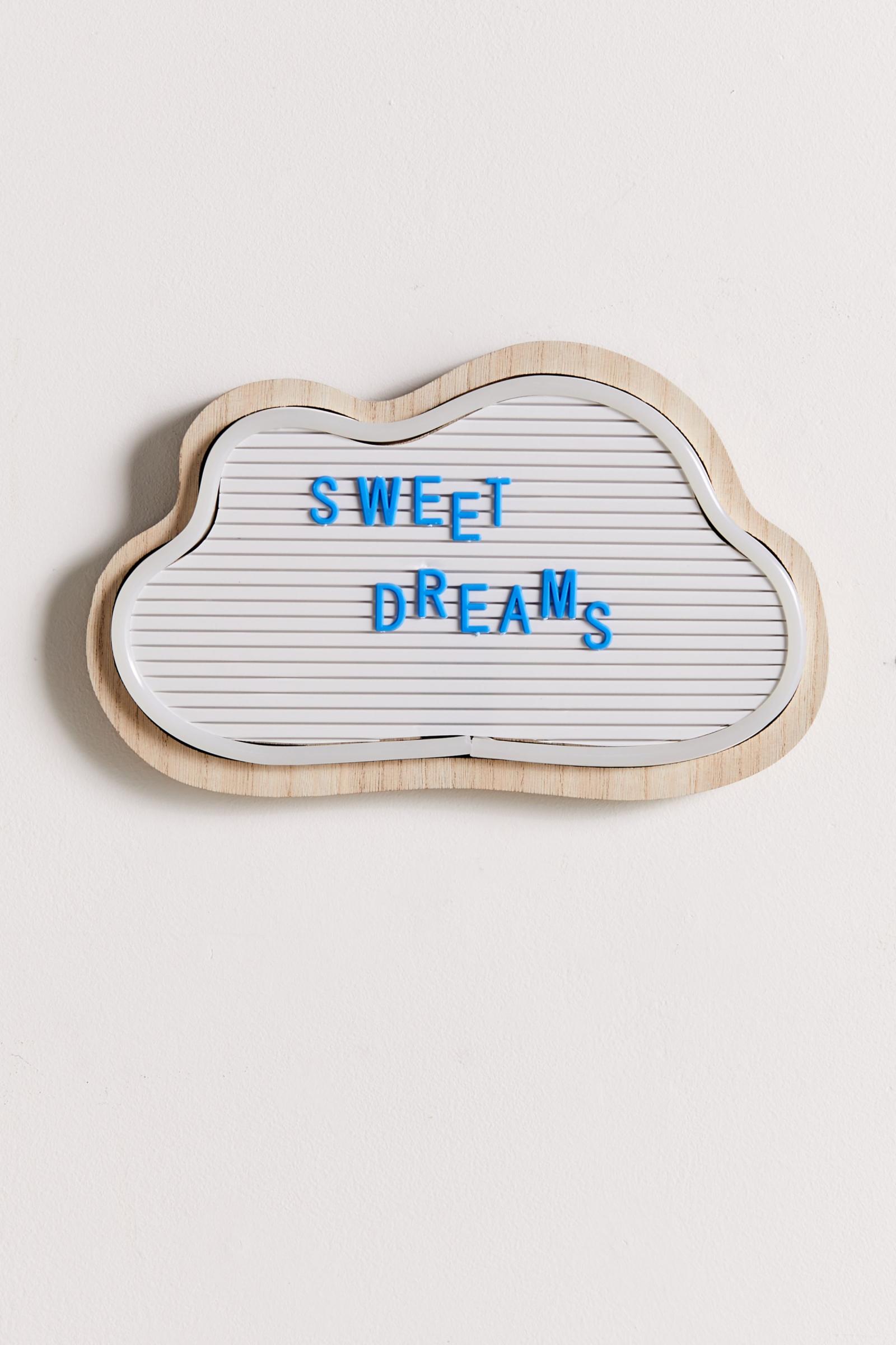 Cloud Message Board LED Neon Sign Urban Outfitters Australia
