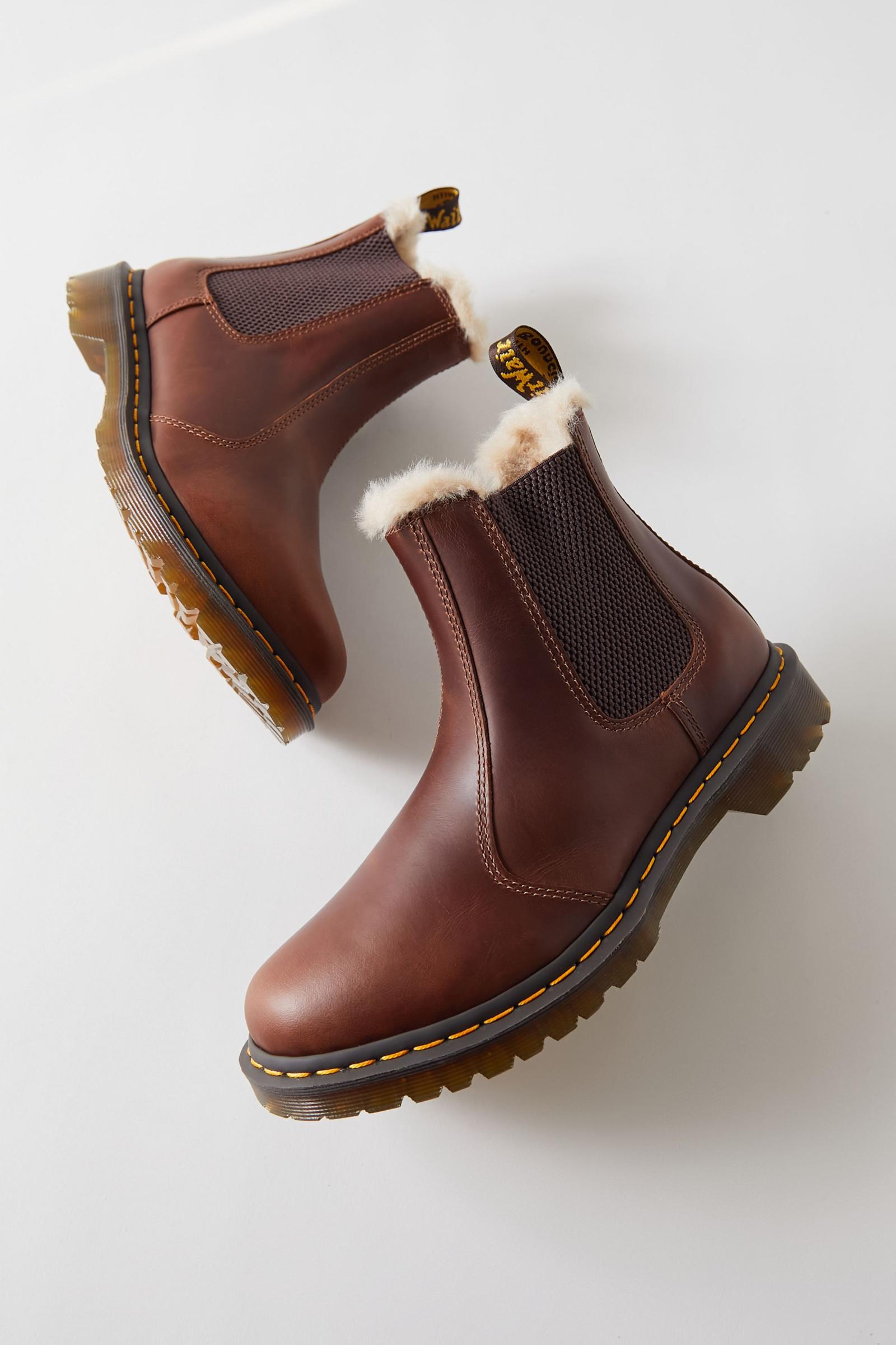 Leather Leonore Butterscotch Dr Martens Leather Boots Dr Martens