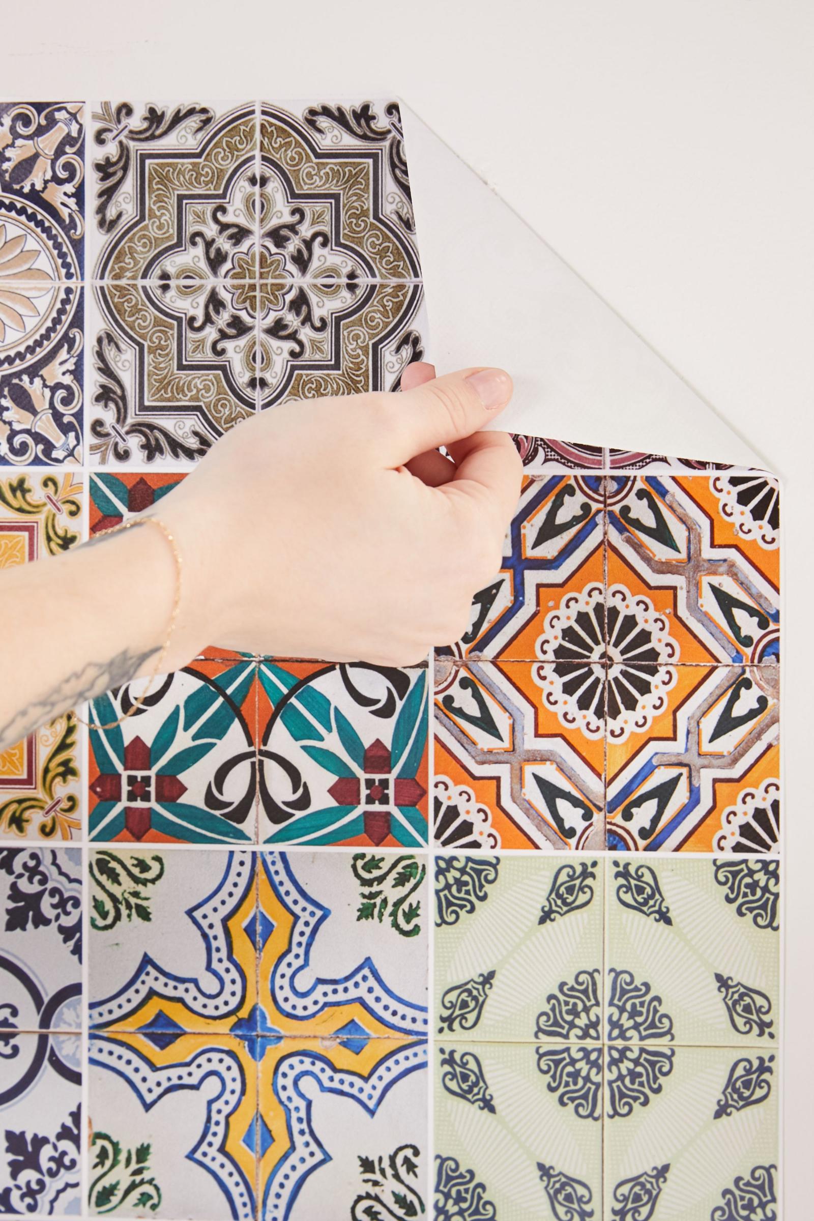 Multi Azulejos Kitchen Tile Decal Urban Outfitters Singapore