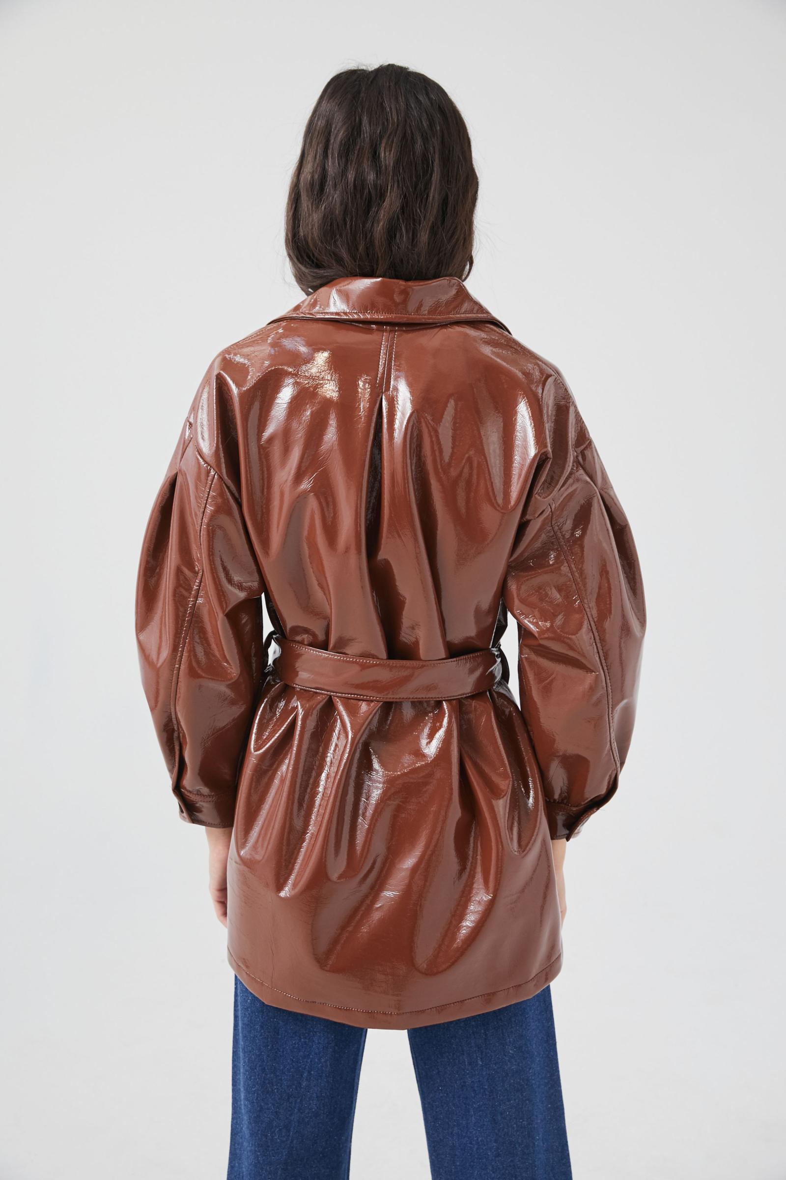 Tach Clothing Carioca Patent Trench Coat Urban Outfitters Singapore