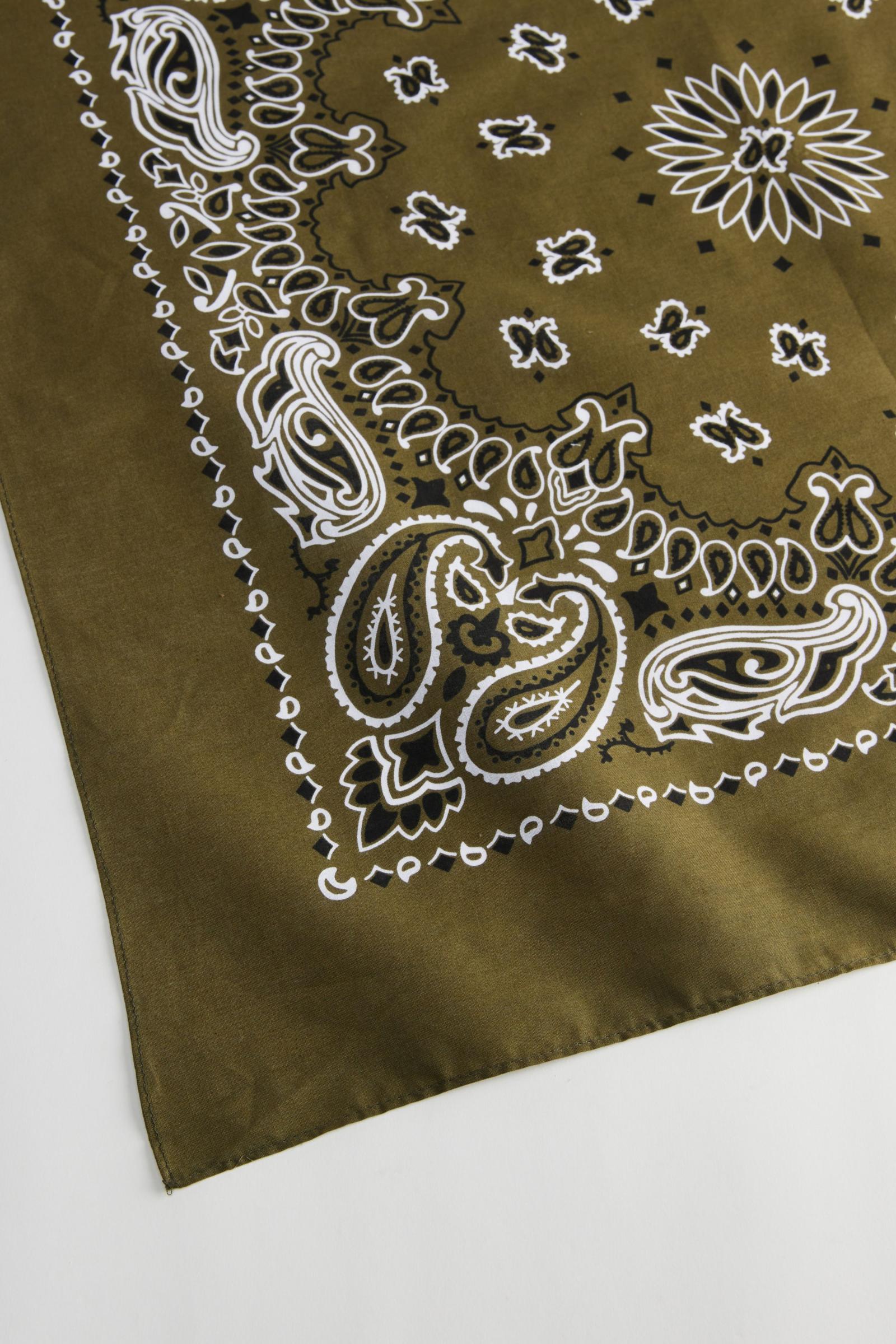 RN13960 クッキー柄　バンダナ　オリーブ RN13960 クッキー柄 バンダナ オリーブ 60s FAST COLOR RN13960