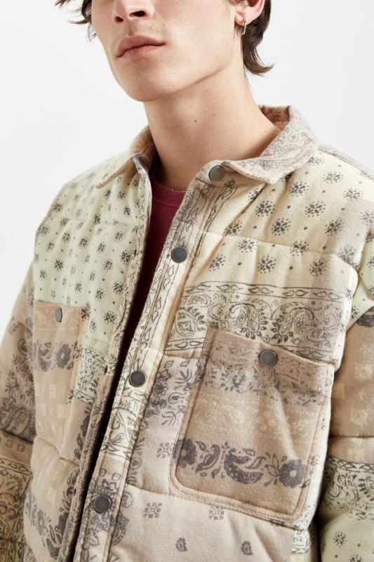 Bdg bandana quilted shirt jacket Clearance