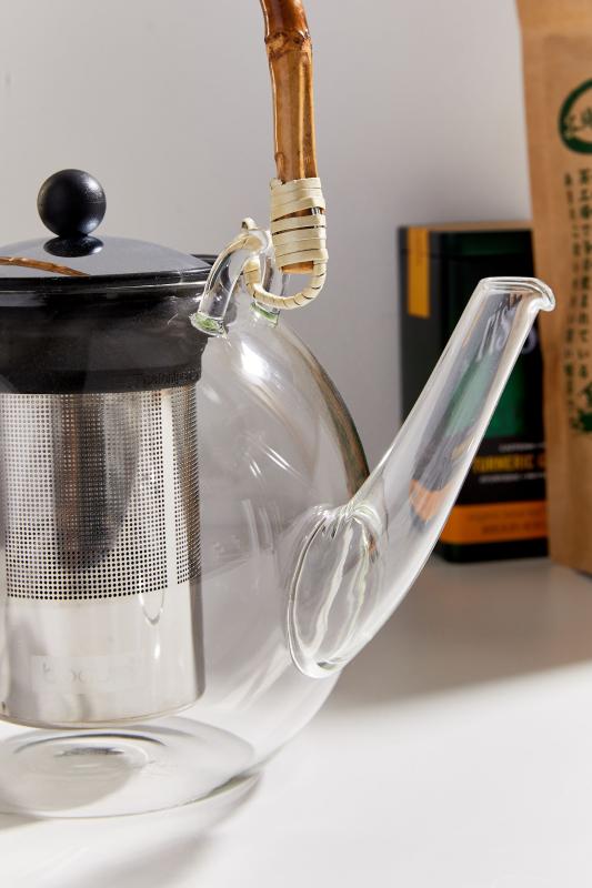 BODUM Glass And Bamboo Tea Pot Urban Outfitters Singapore
