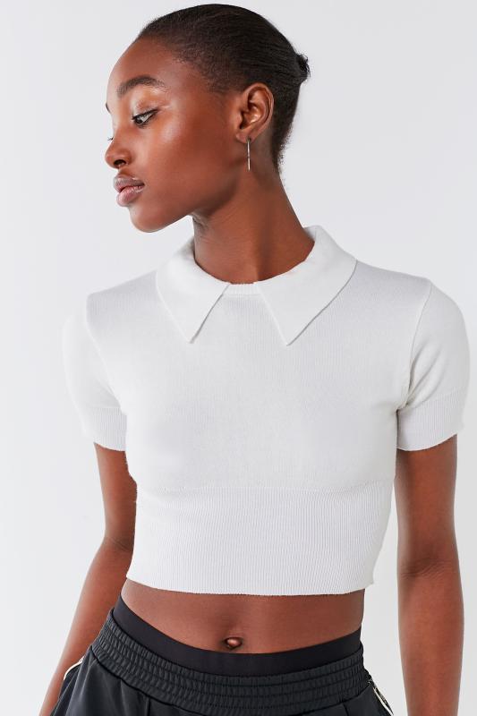 urban outfitters cropped white sweater