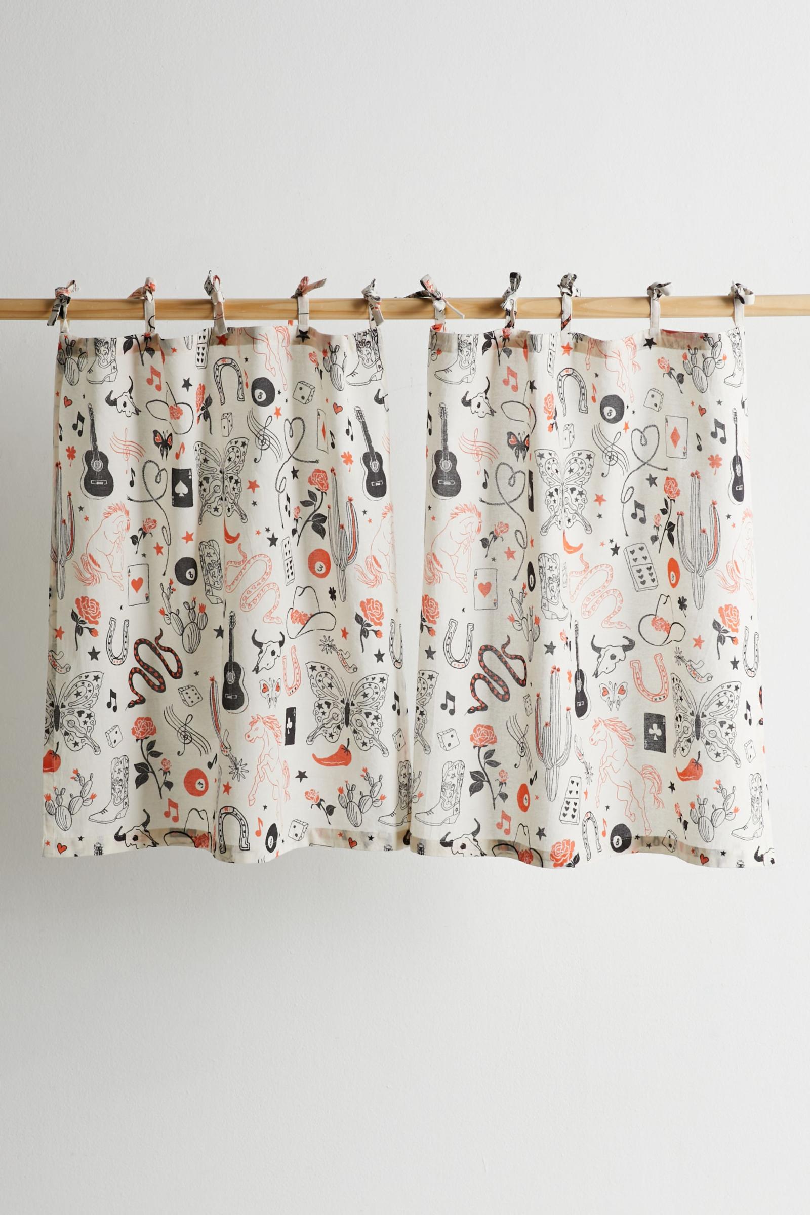 Western TieTop Café Curtain Set Urban Outfitters 台灣官方網站 服裝，音樂，家品及配飾