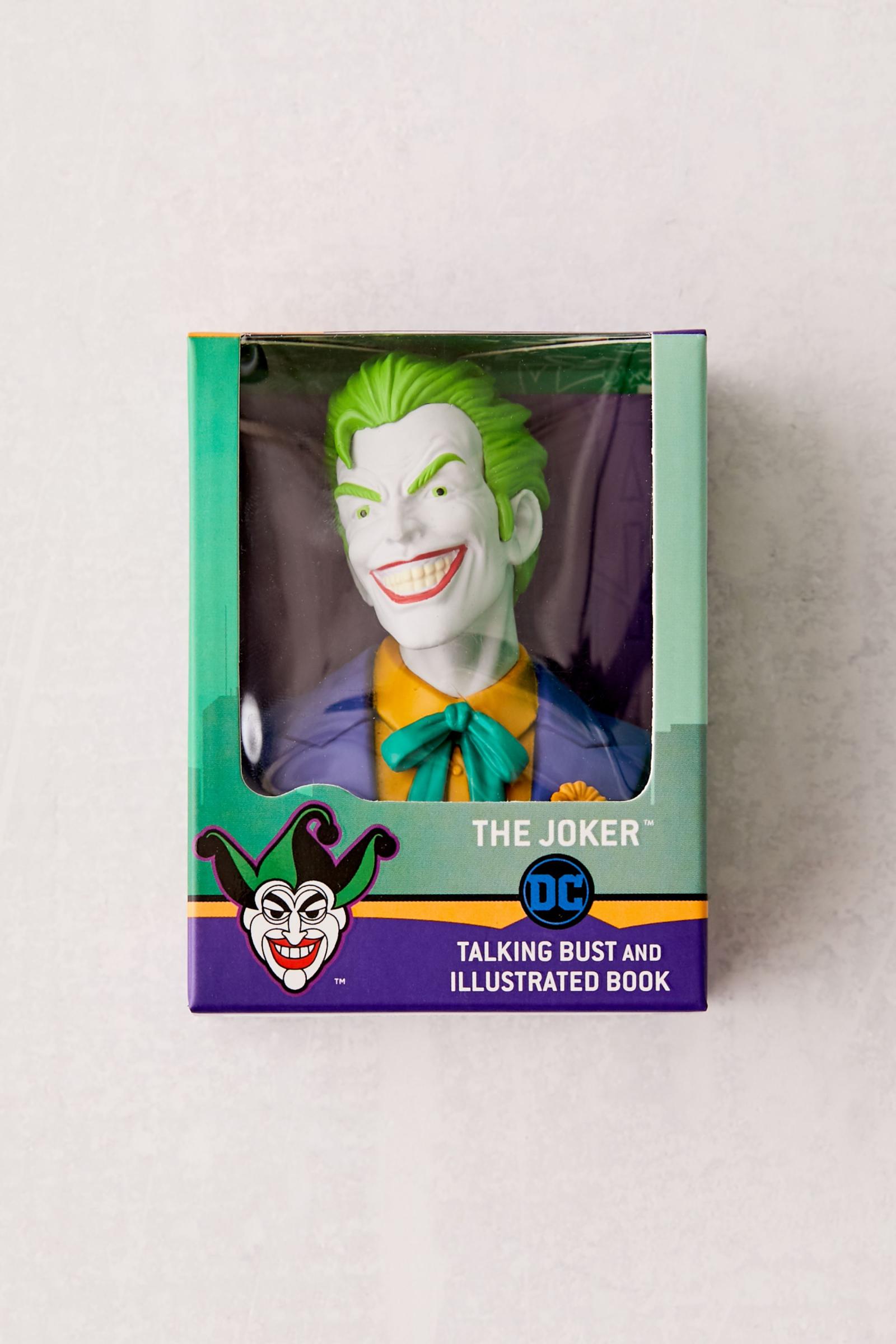 The Joker Talking Bust and Illustrated Book