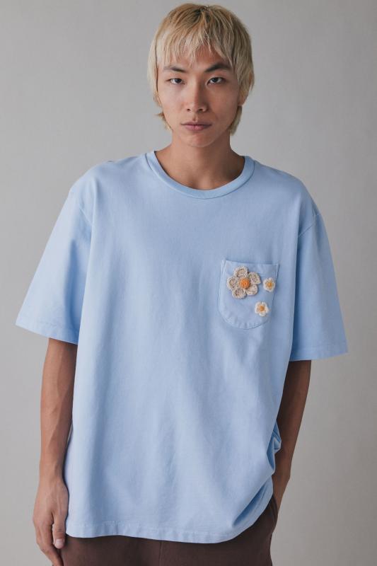 【60％OFF】 モニタリー monitaly シャツ ポケット / 100%コットン（Monitaly トップス