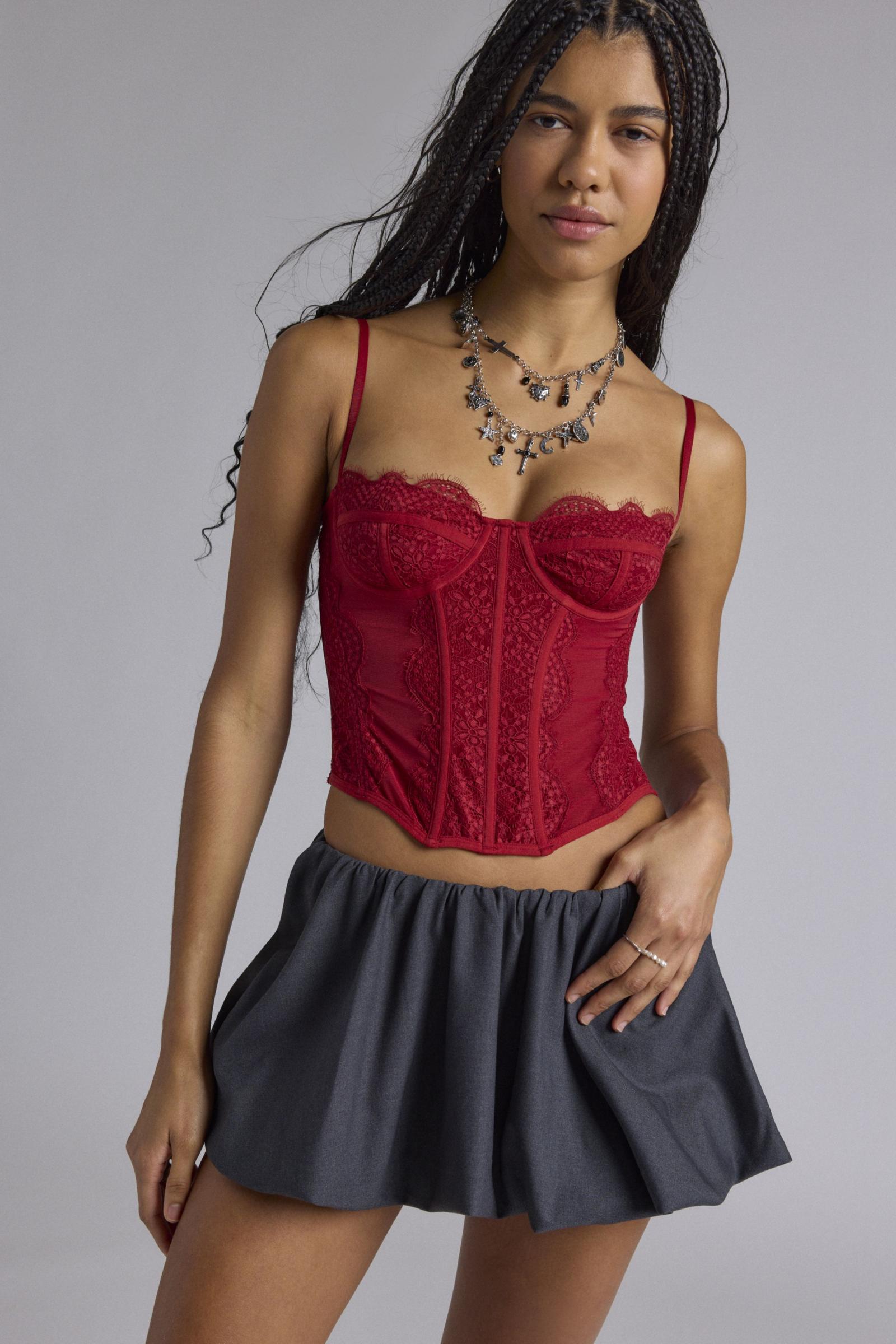 urban outfitters out from under modern love corset top